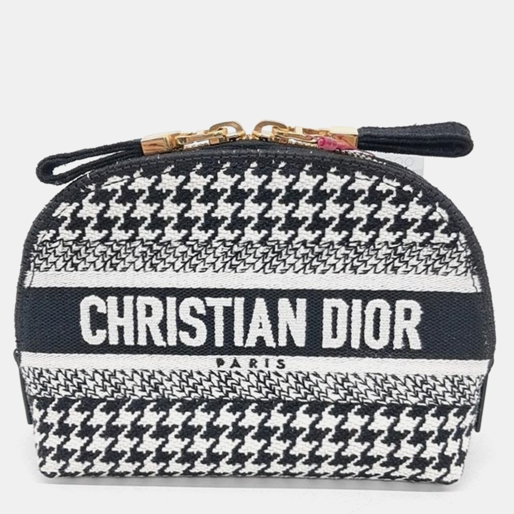 

Christian Dior Black/White Canvas Caro Cosmetic Pouch