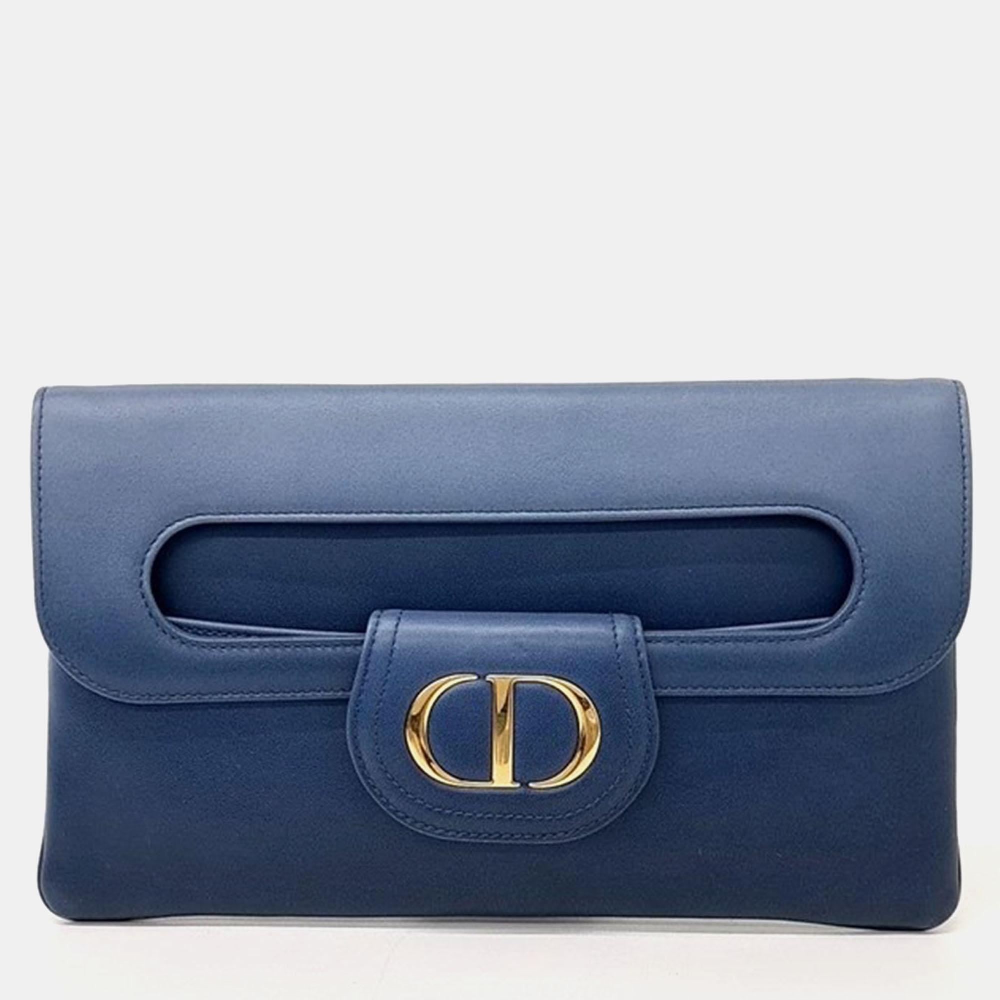 

Christian Dior Double Medium Clutch Bag, Blue
