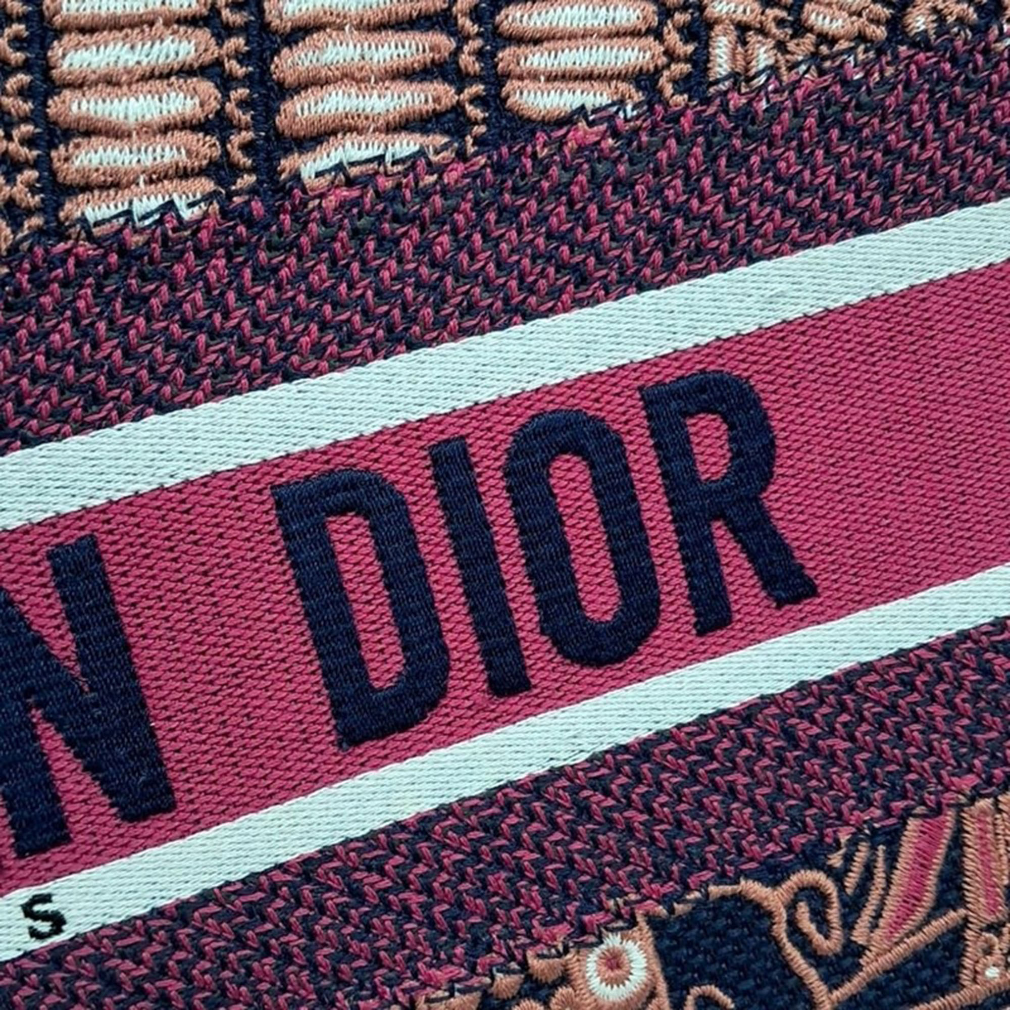 Christian Dior Multicolor Canvas Book Tote Bag 
