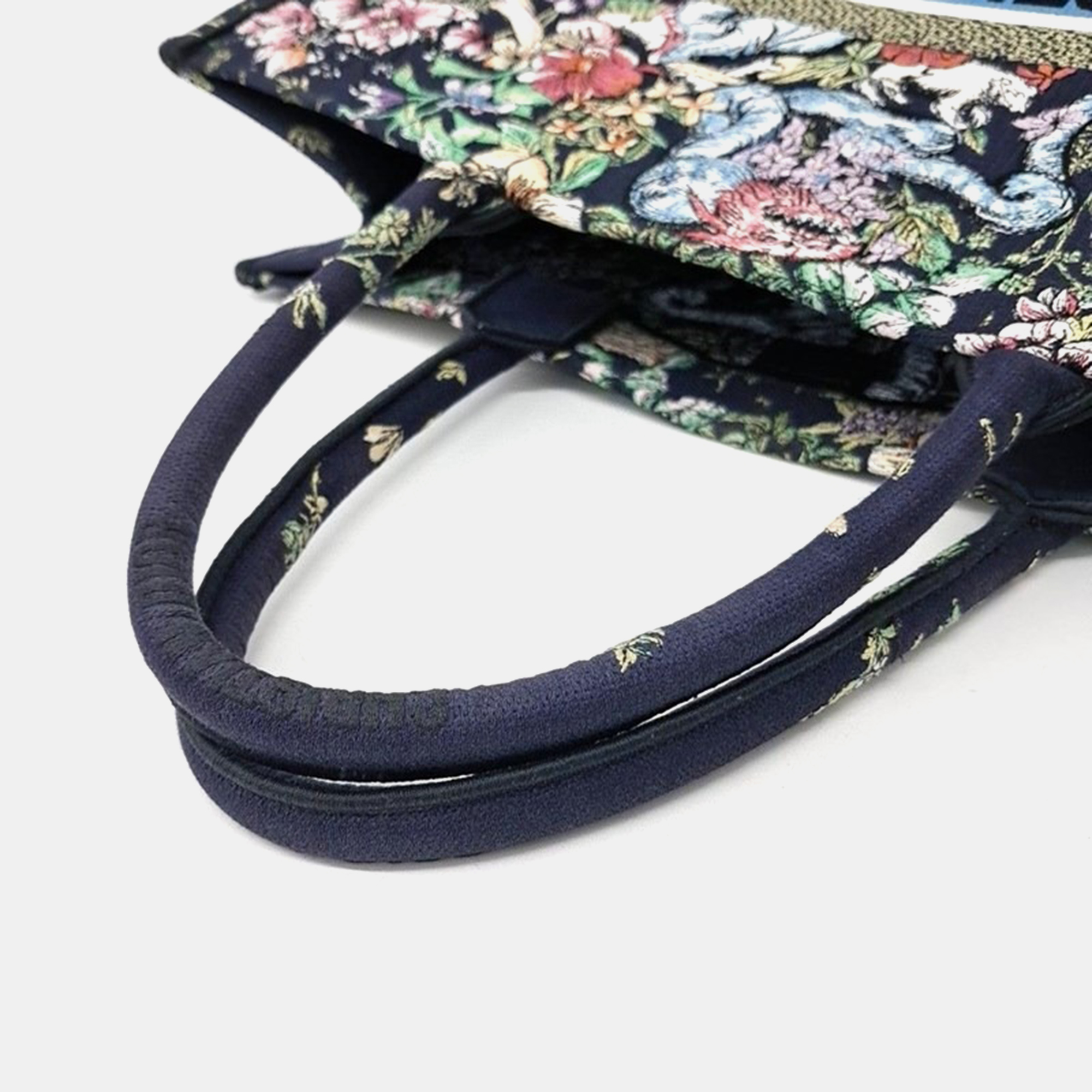 Dior Multicolor Canvas Book Tote Bag 