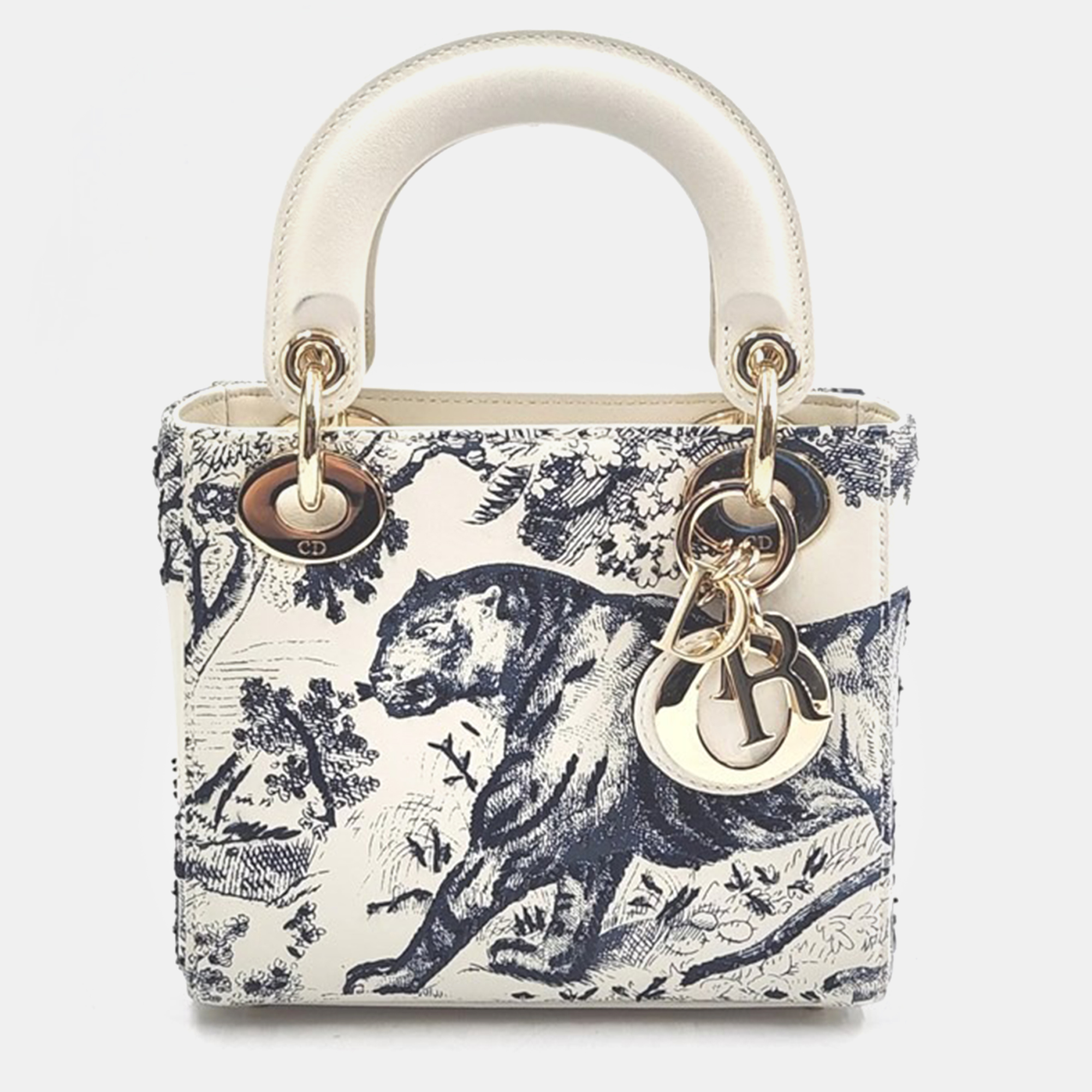 

Christian Dior Cannage Lady Mini Bag, White