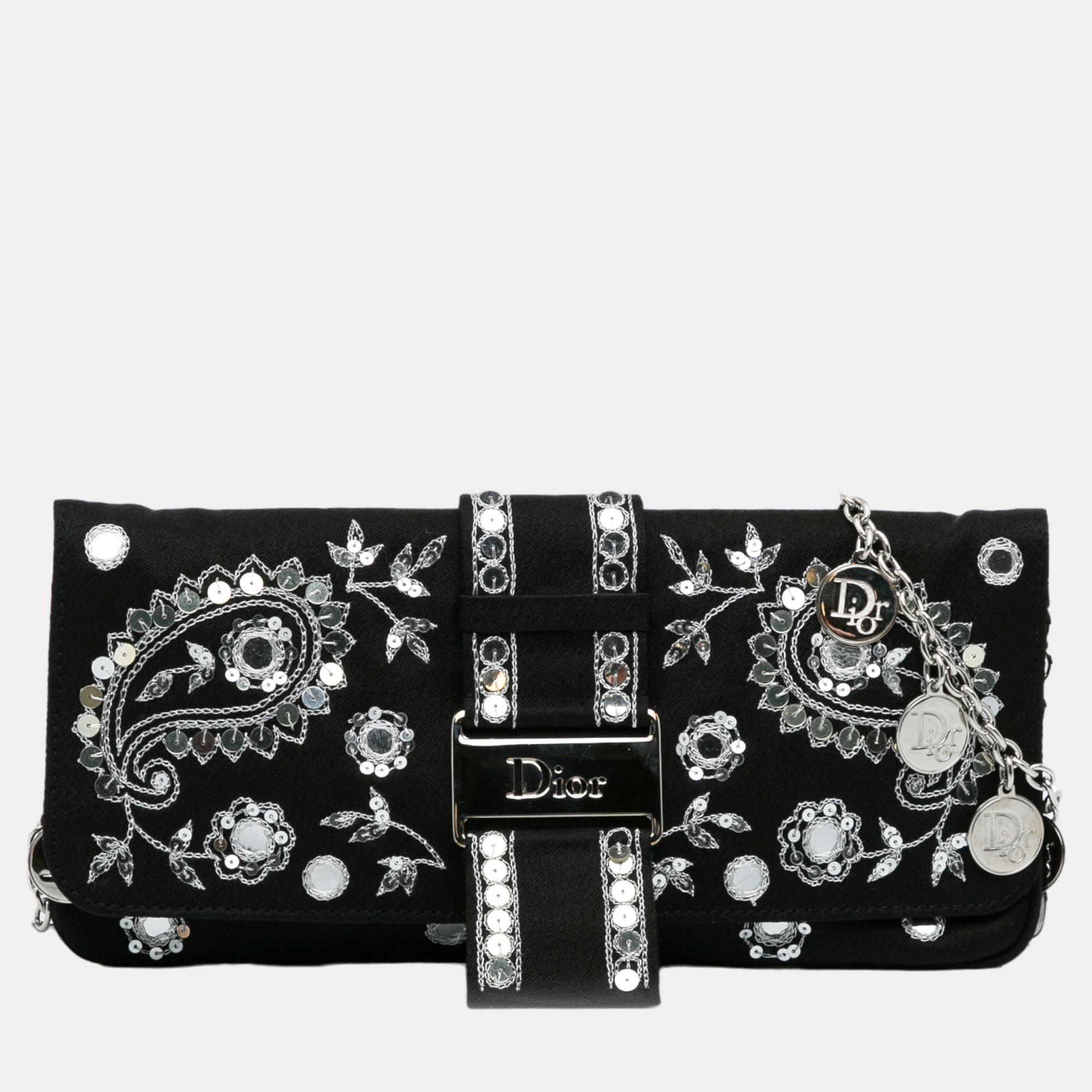

Dior Black Sequin Embellished Crossbody Bag