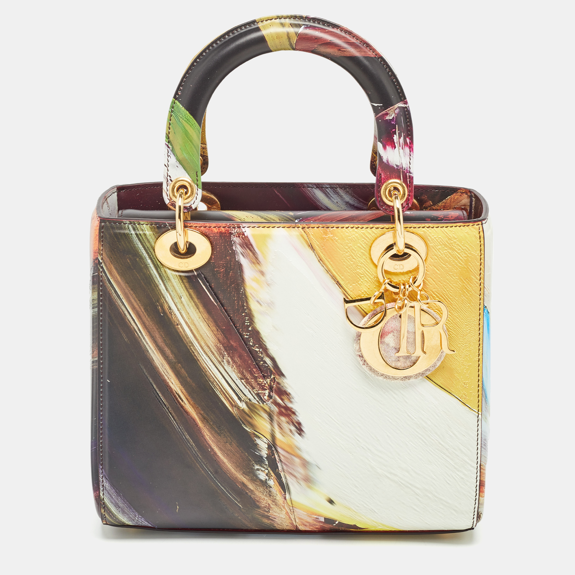 Pre-owned Dior Art Tote In Multicolor