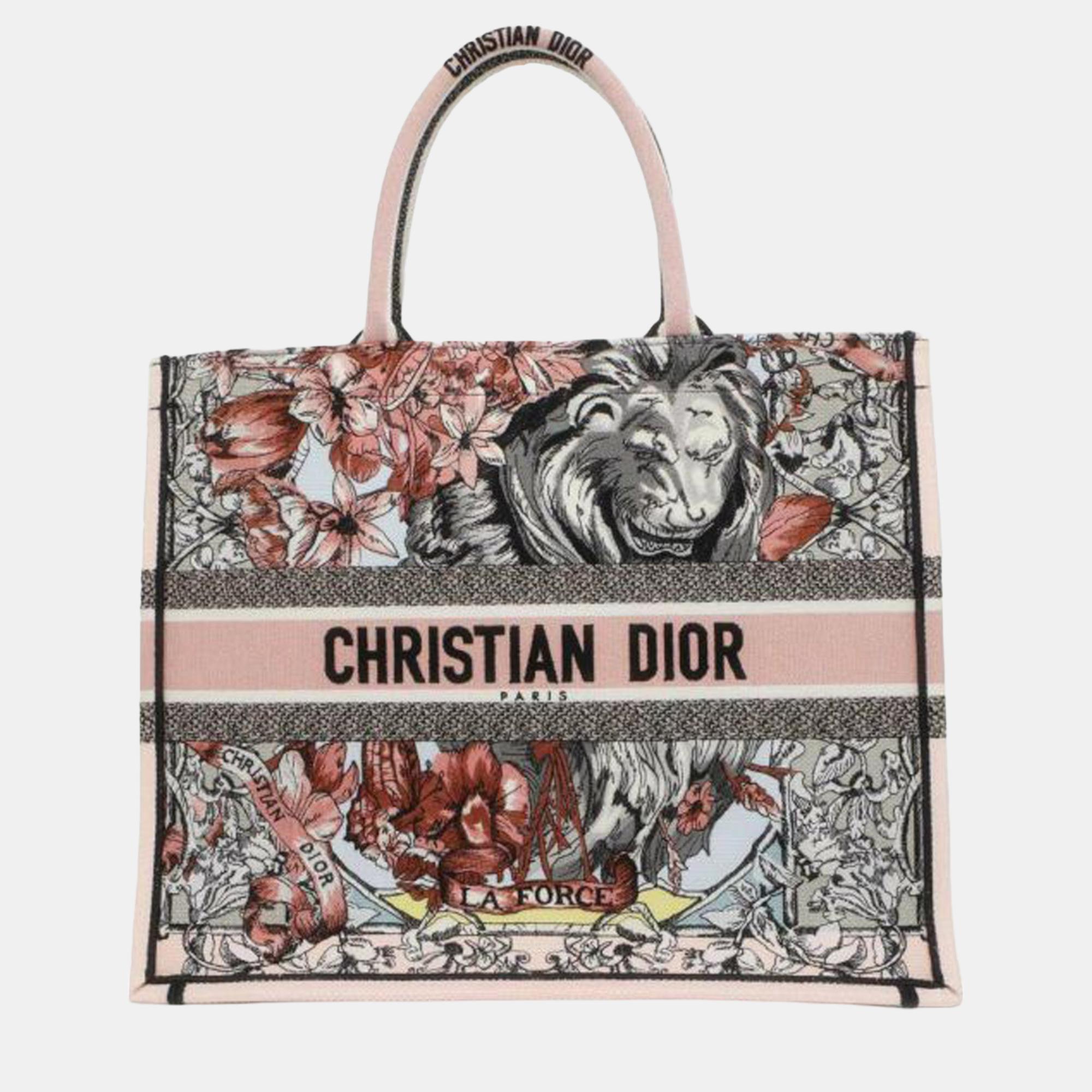 

Dior Pink Large La Force Book Tote