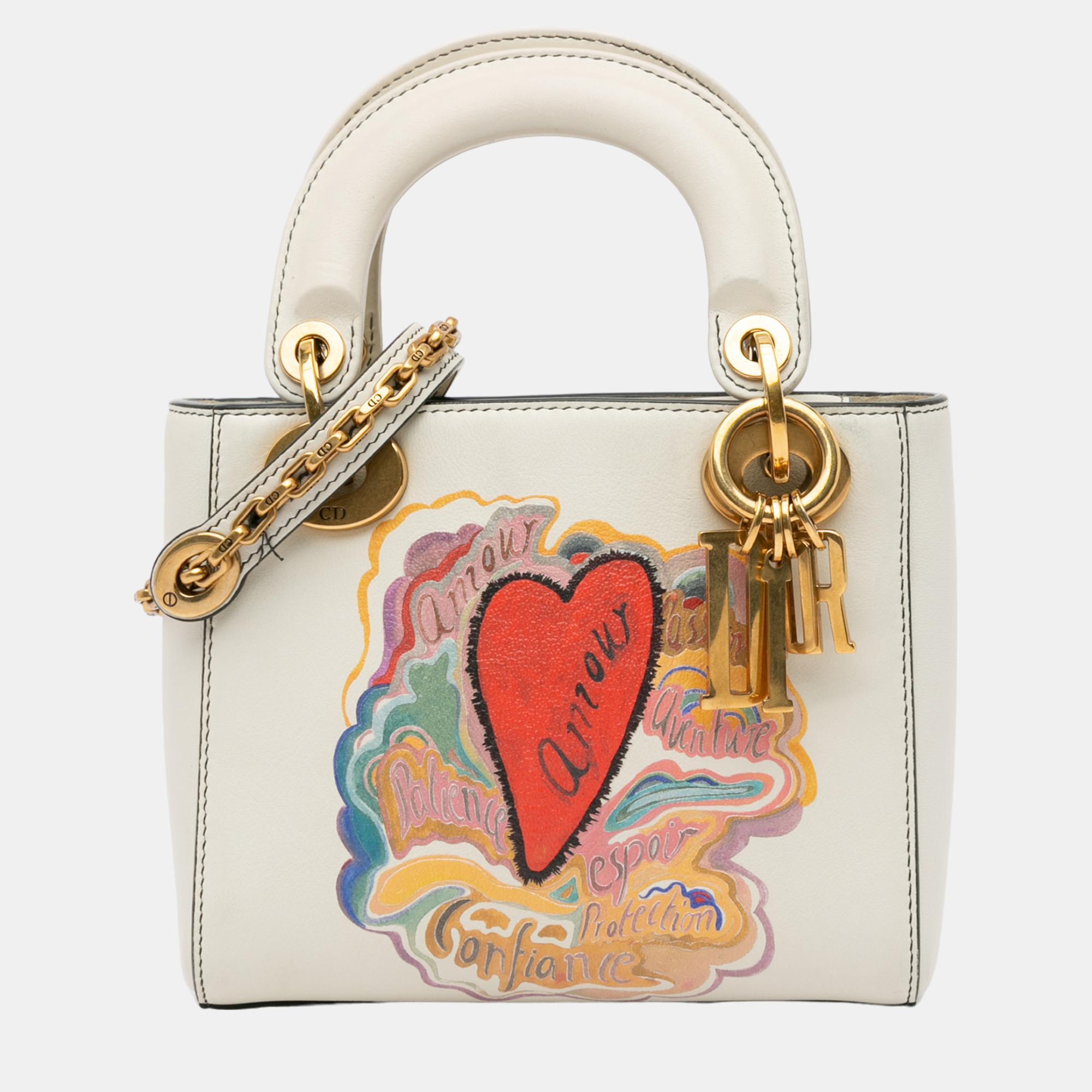 

Dior x Niki De Saint Phalle White Dioramour Mini Lady Dior