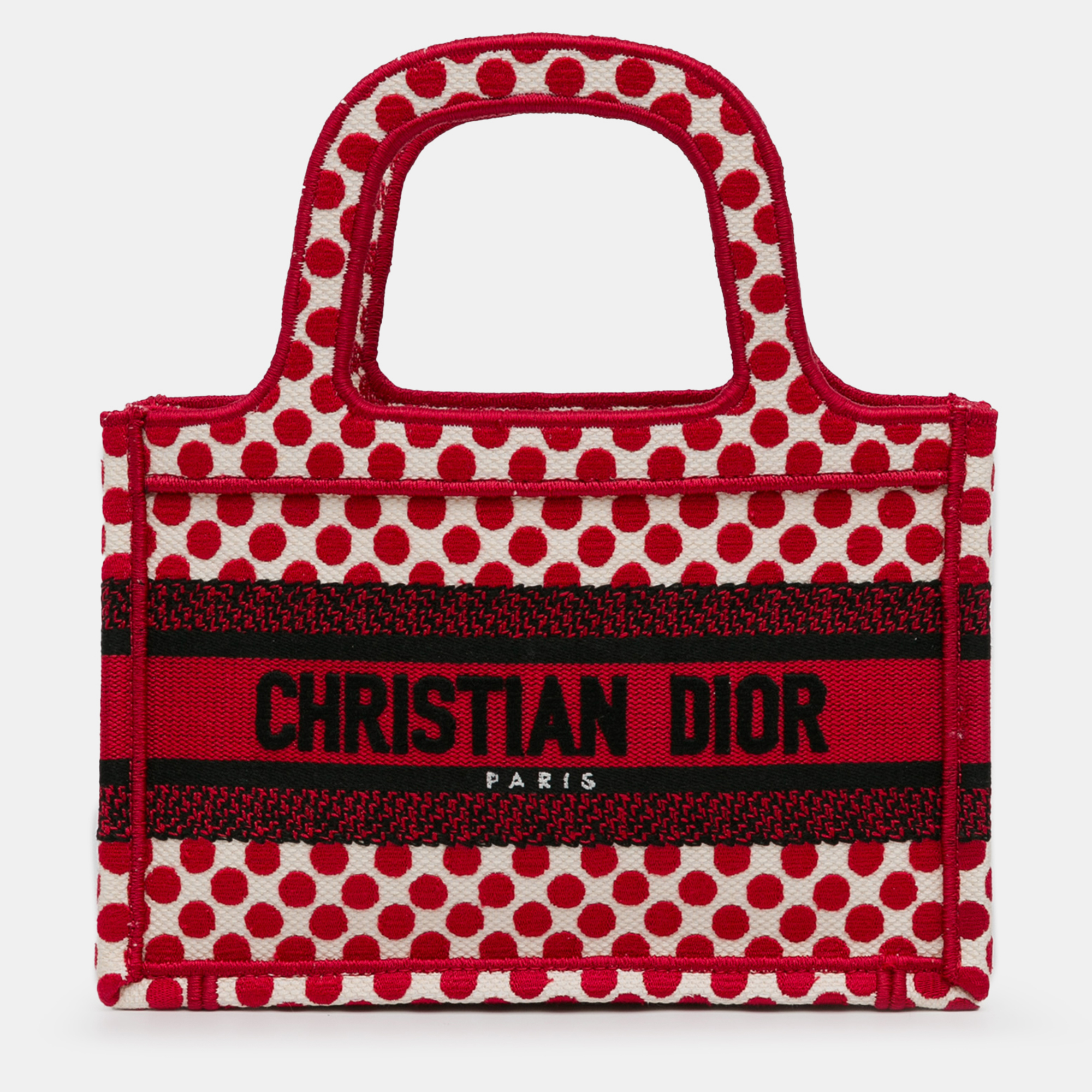 Pre-owned Dior Amour Book Tote Bag In Red