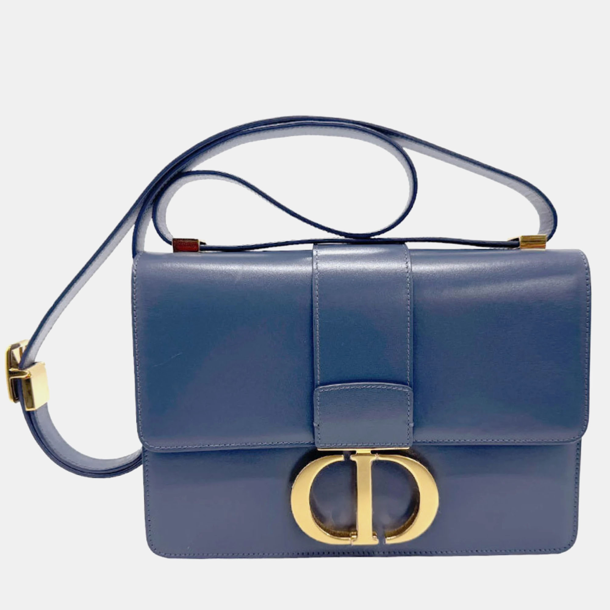 

Dior Navy Blue Leather 30 Montaigne Shoulder Bags