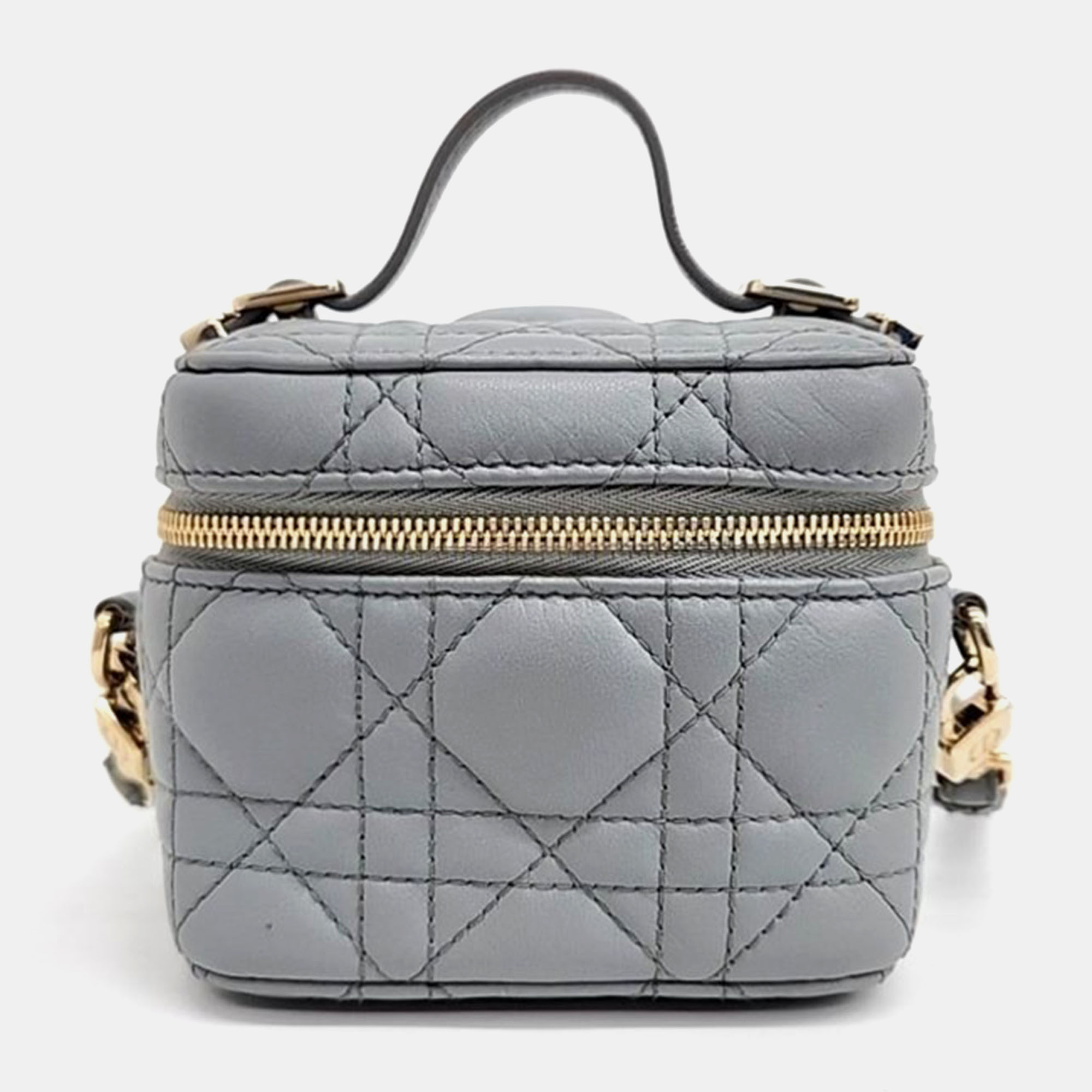 

Christian Dior Cannage Micro Vanity Bag, Grey