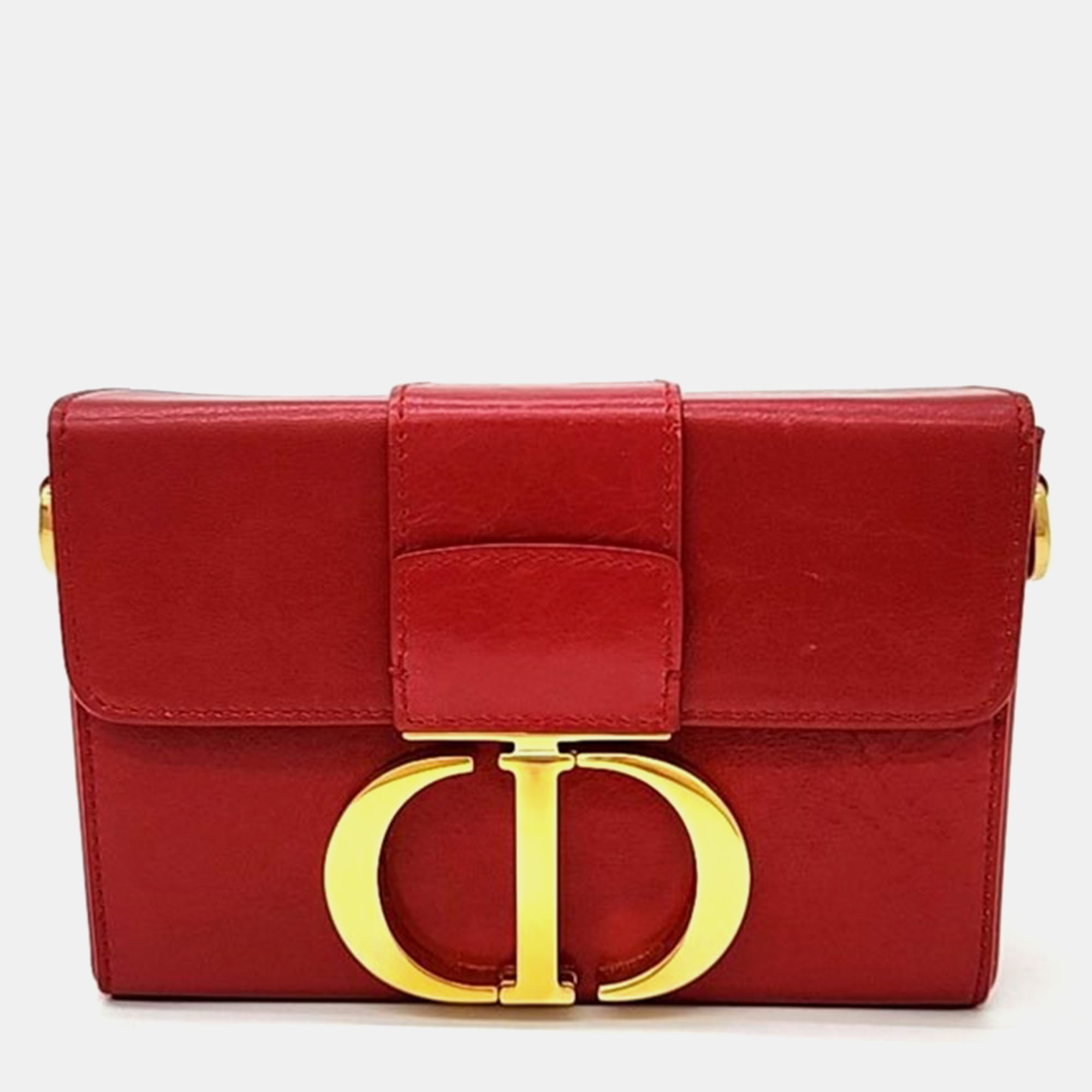 

Christian Dior Red Leather Montaine 30 Shoulder Bag