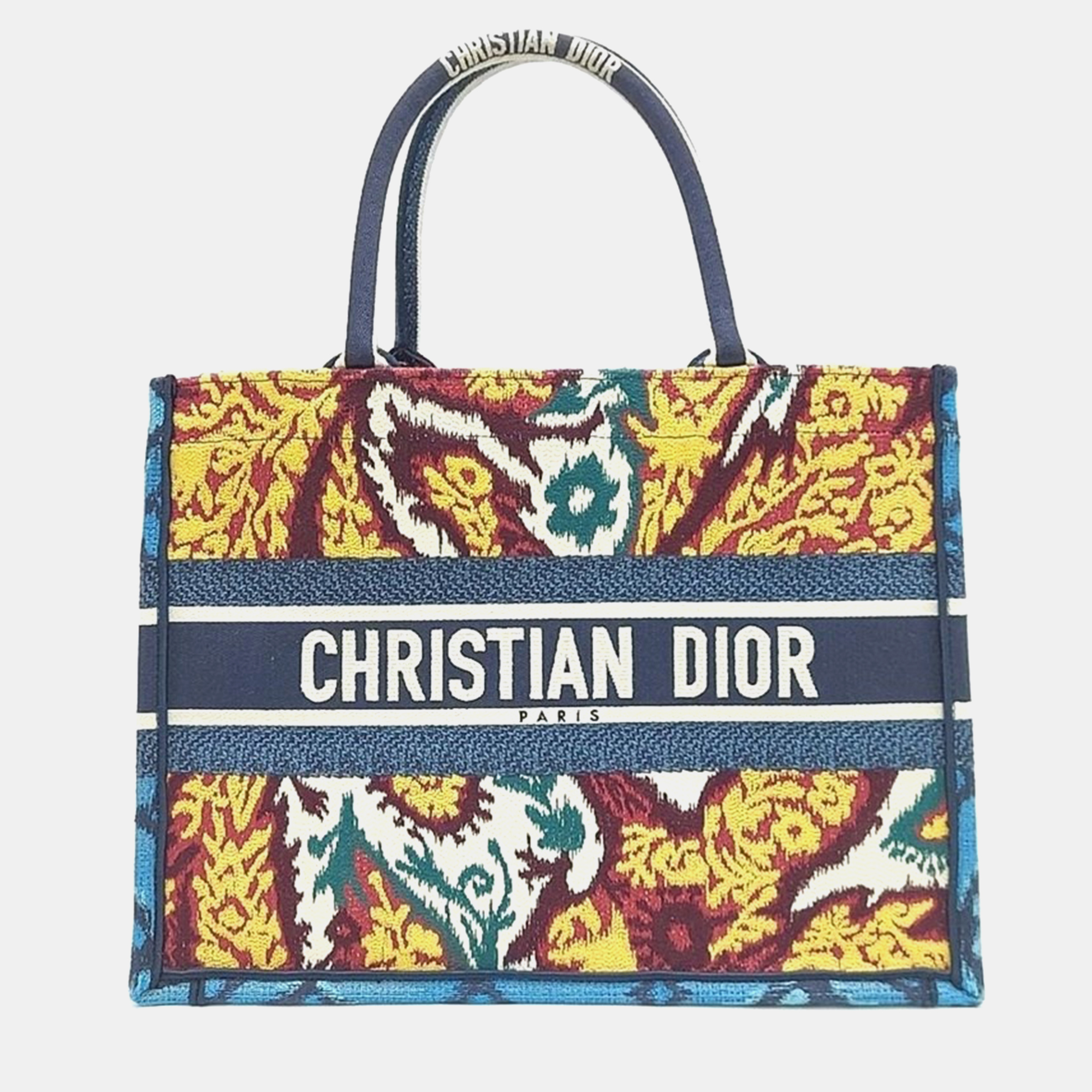 Pre-owned Dior Christian  Book Tote Bag 36 In Multicolor