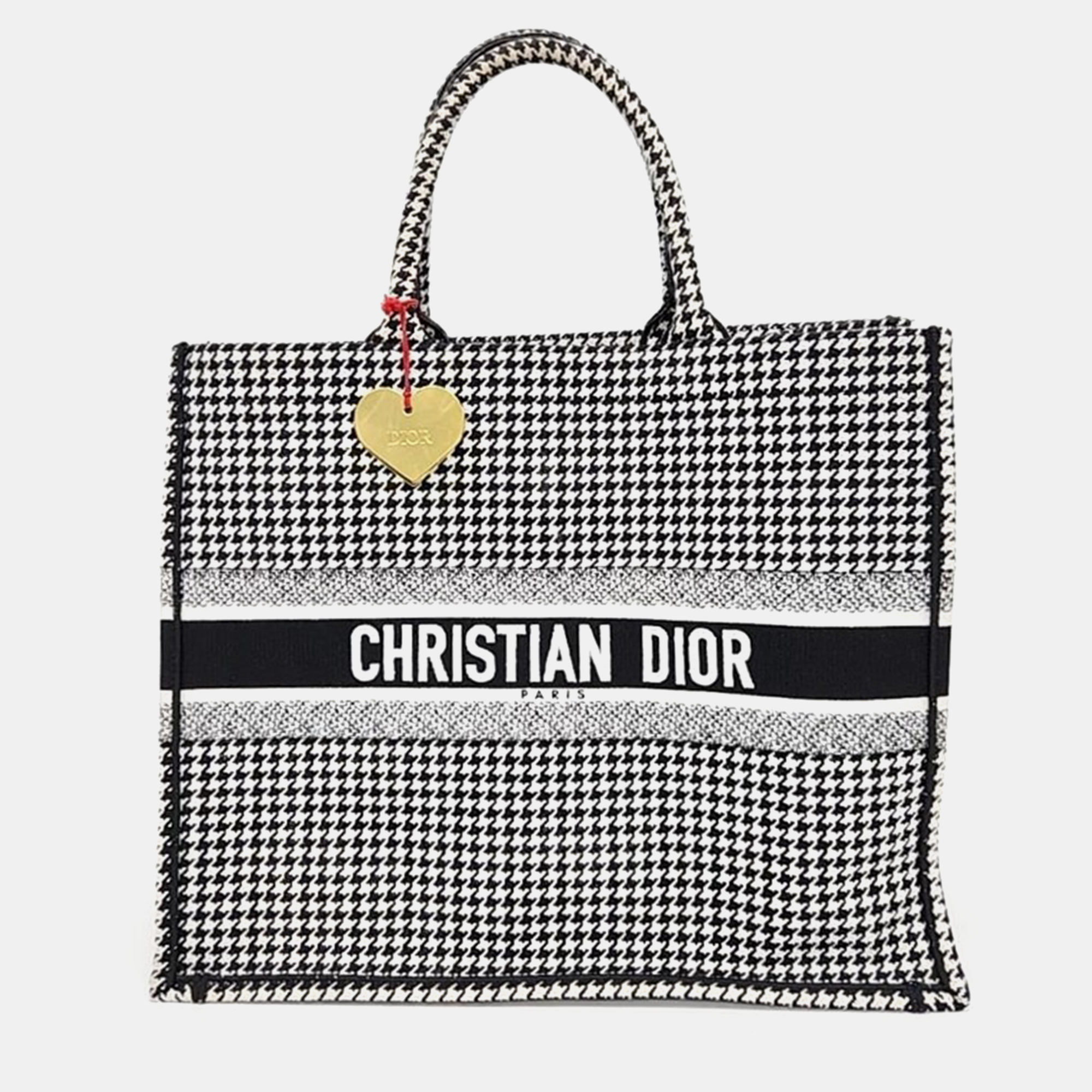 Pre-owned Dior Christian  Book Tote Bag 42 In Black