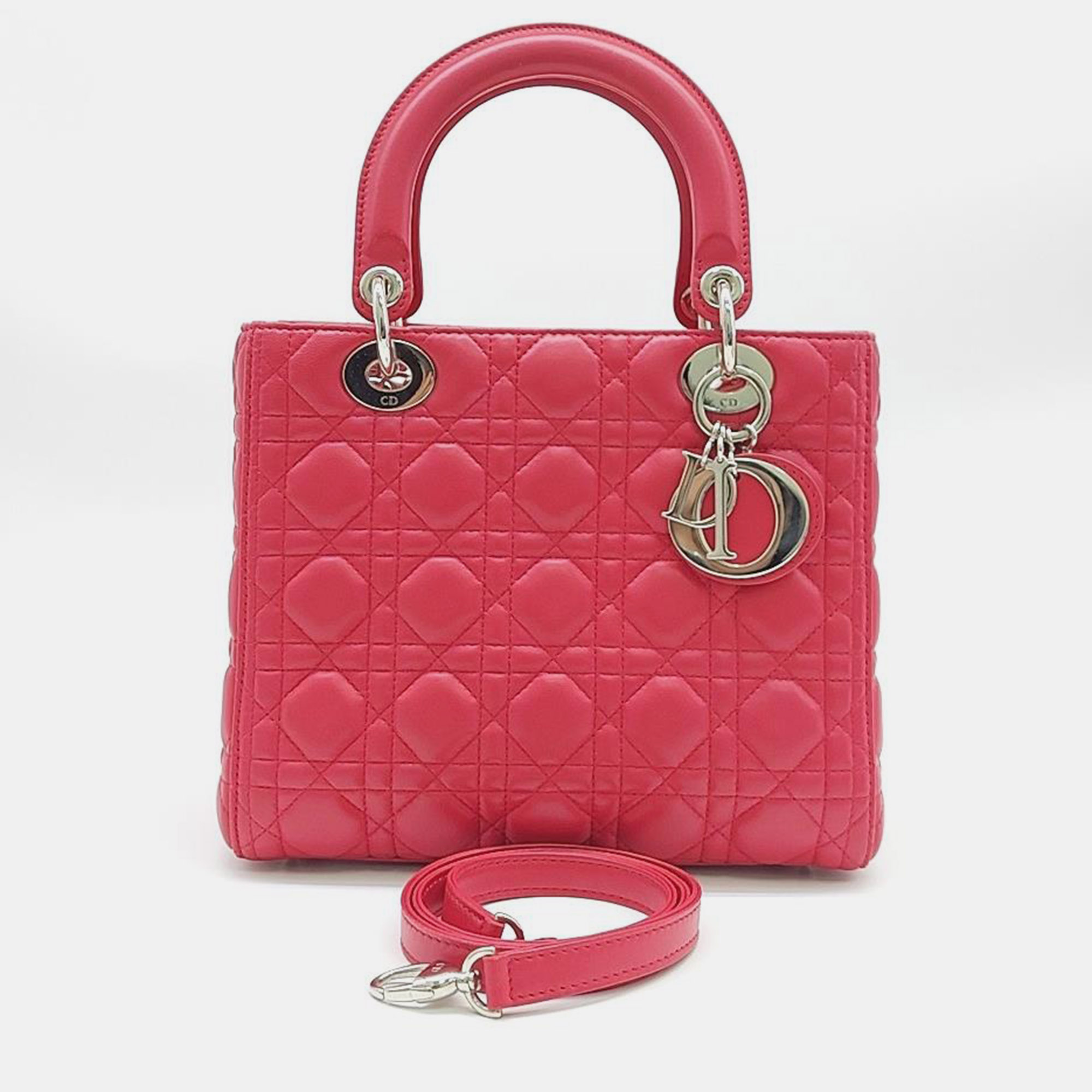 

Christian Dior Lady Medium Bag, Pink