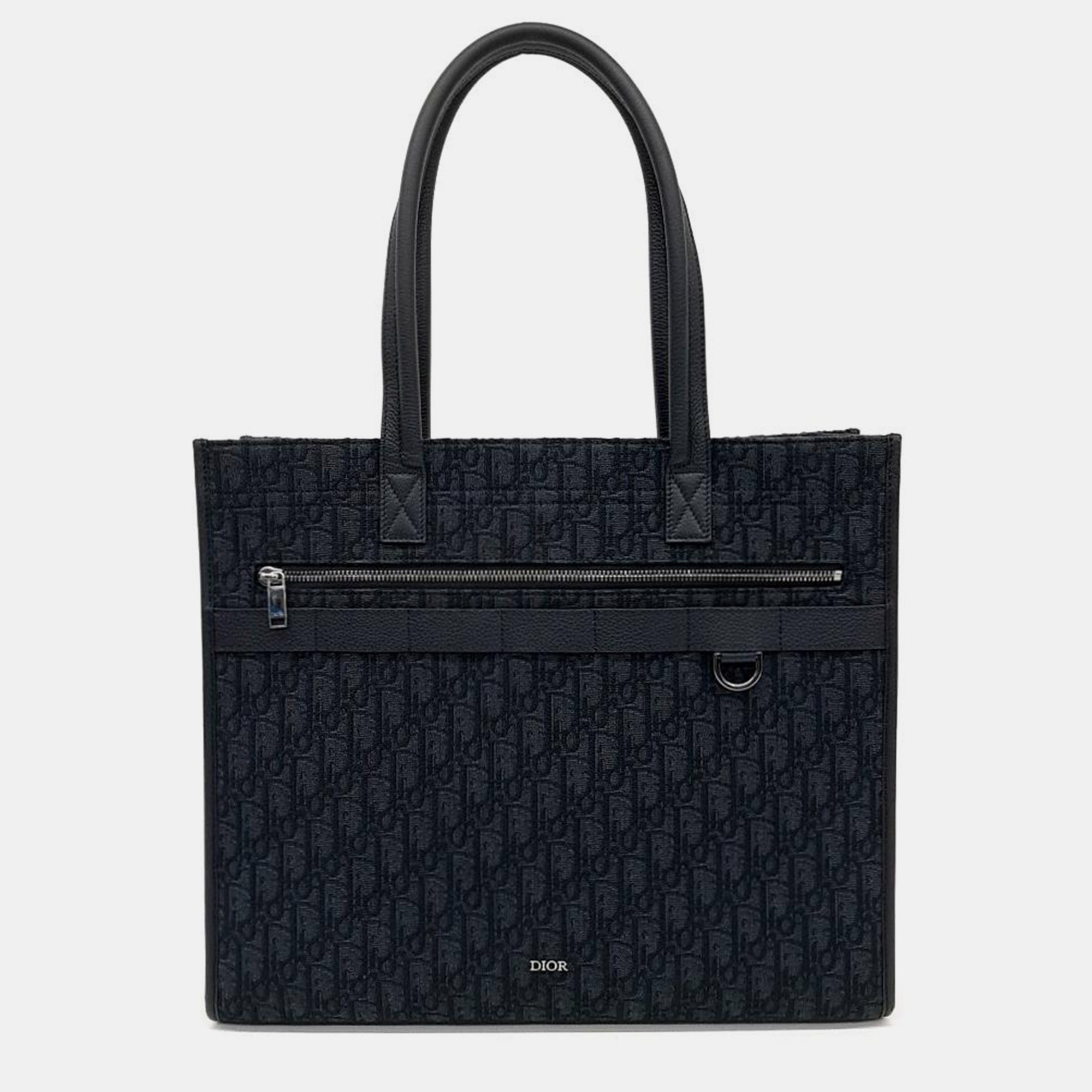 

Dior Homme Oblique Safari Tote Bag, Black