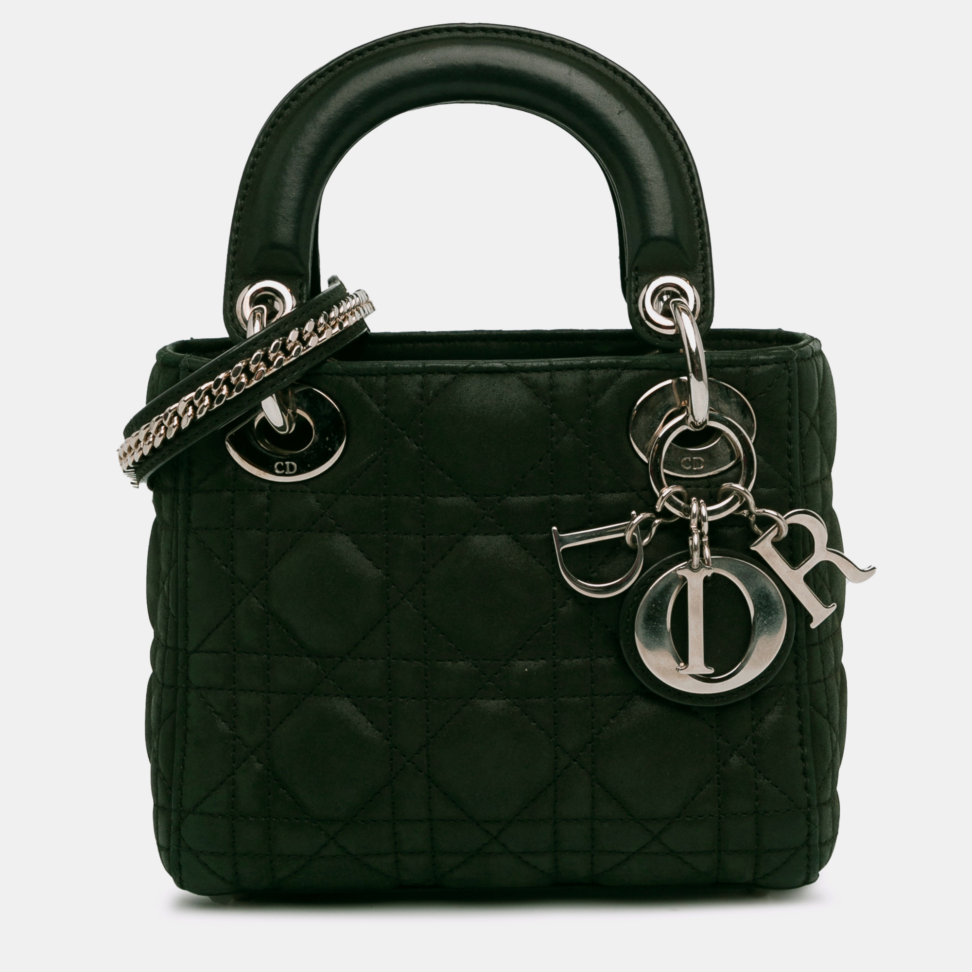 

Dior Mini Iridescent Cannage Lady Dior, Green