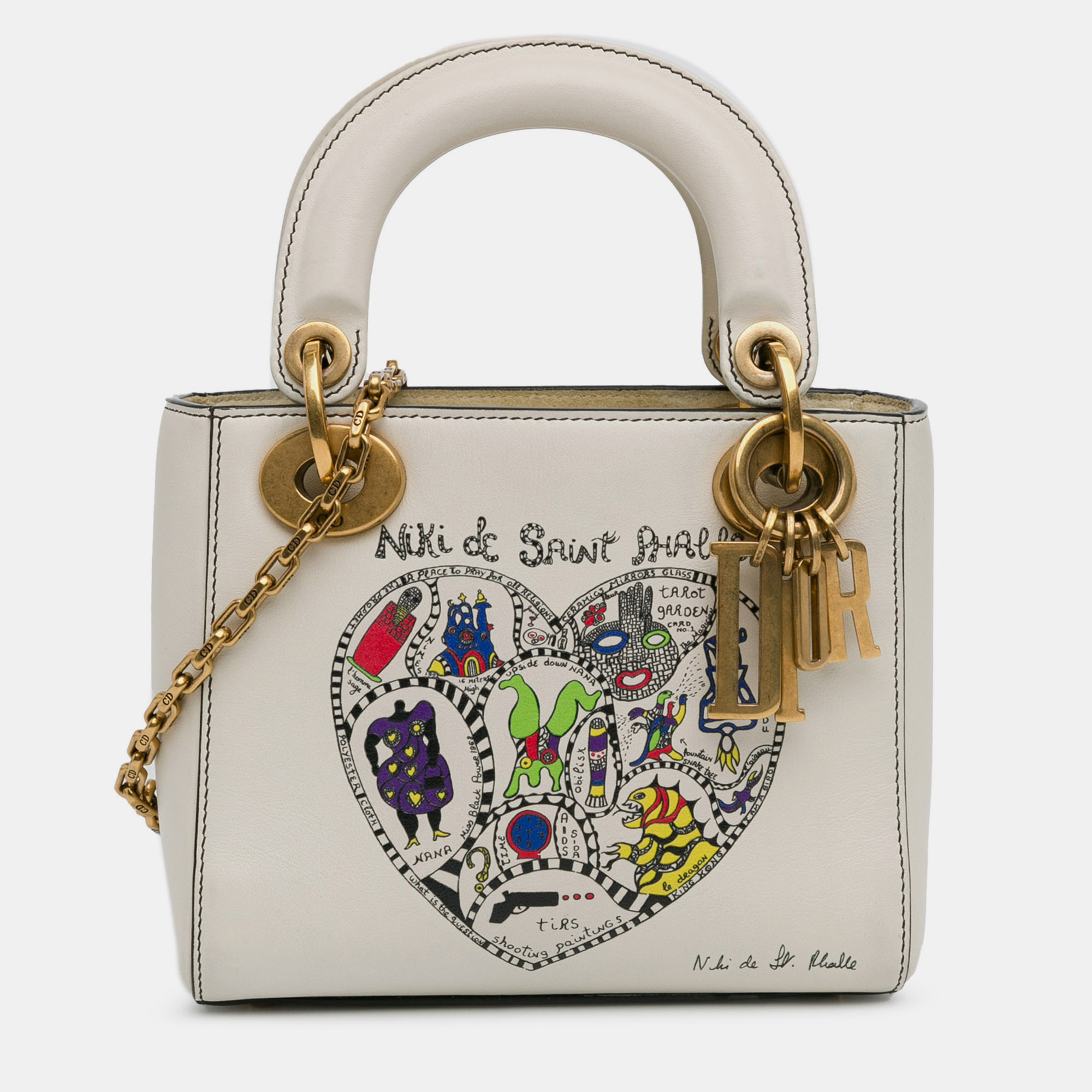 

Dior x Niki de Saint Phalle Mini Lady Dior, White