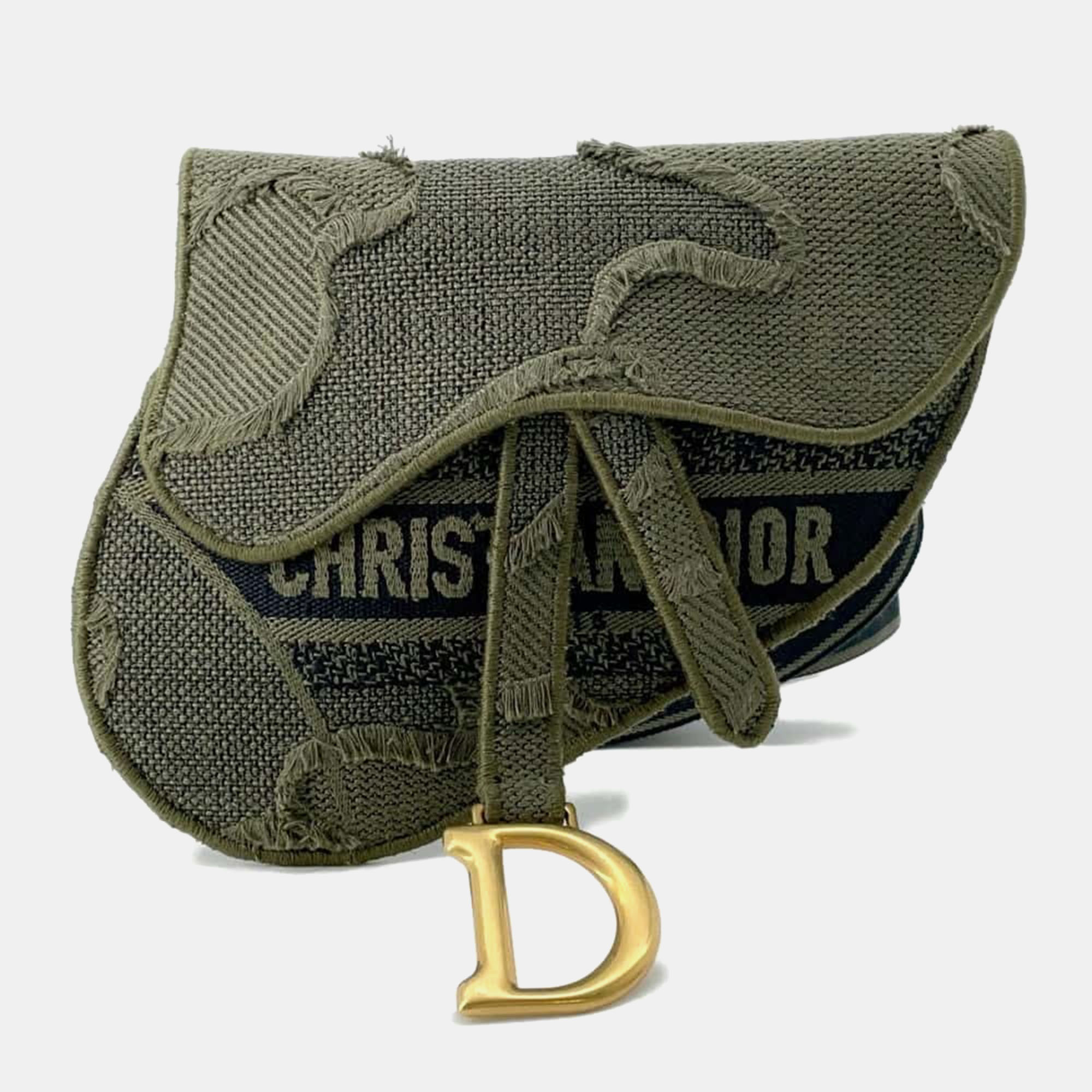 

Dior Green Camouflage Saddle Belt Bag, Brown