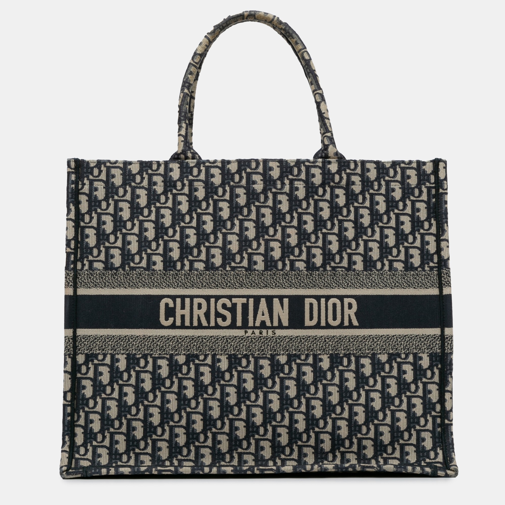 

Dior Large Oblique Book Tote, Blue