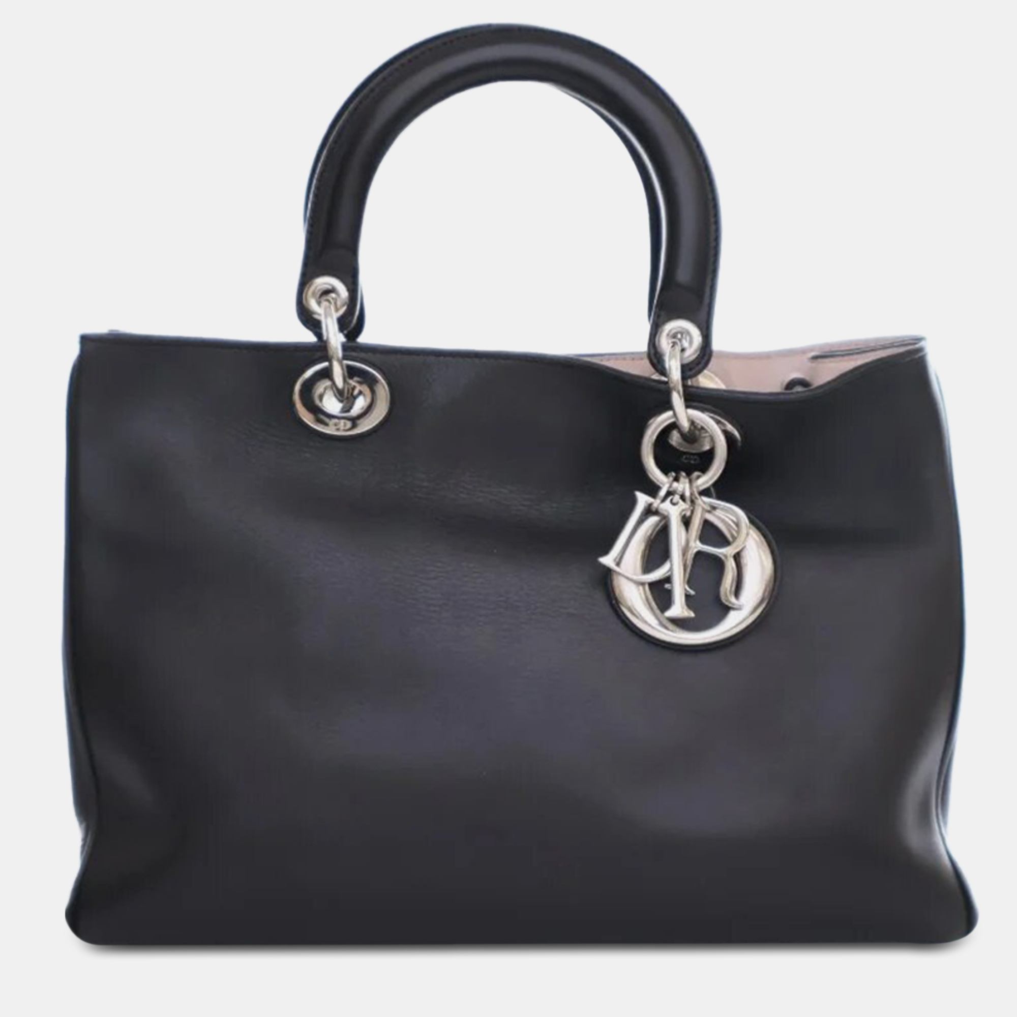 Pre-owned Dior Issimo Satchel Bag In Black