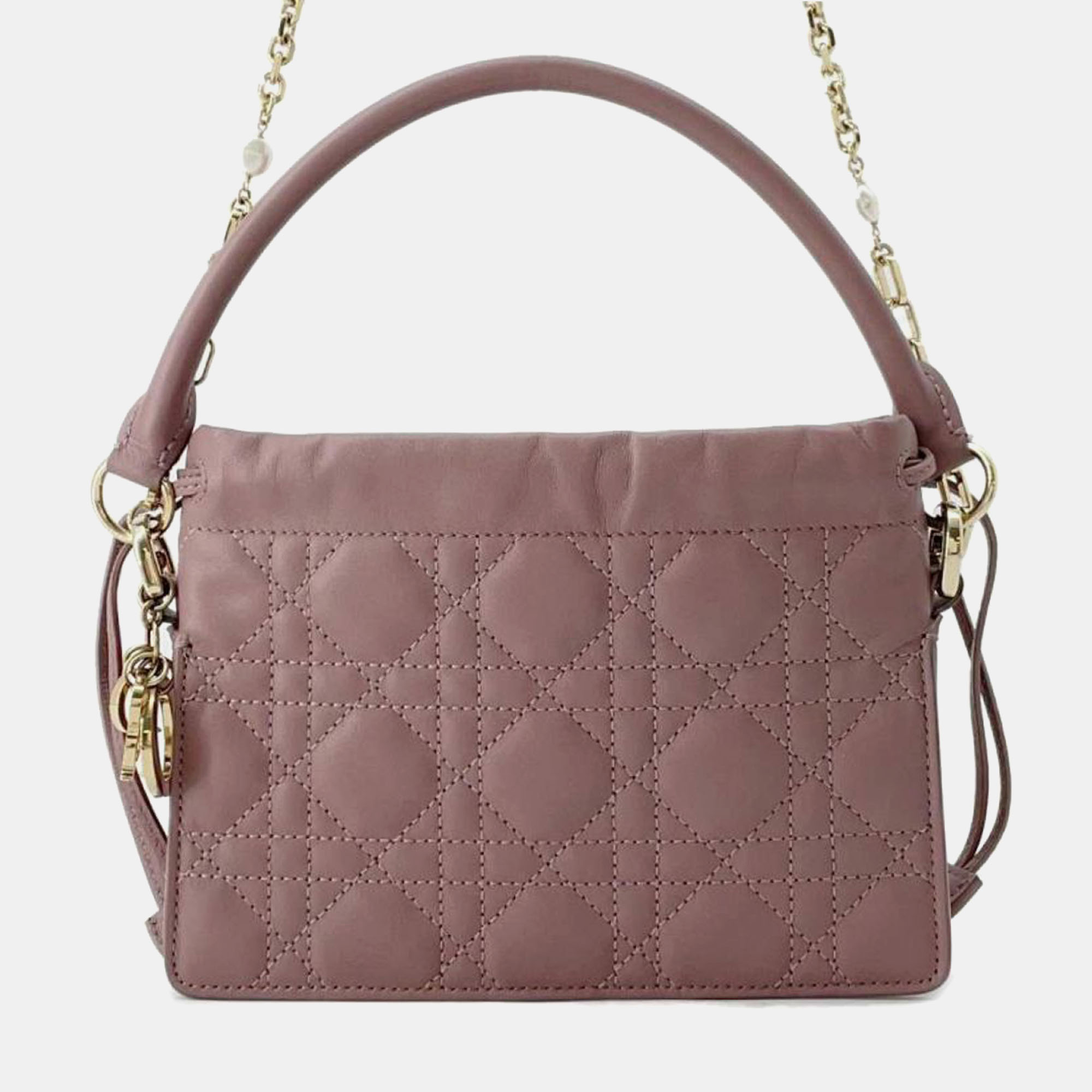 

Dior Mini Lambskin Cannage Milly Bag, Pink