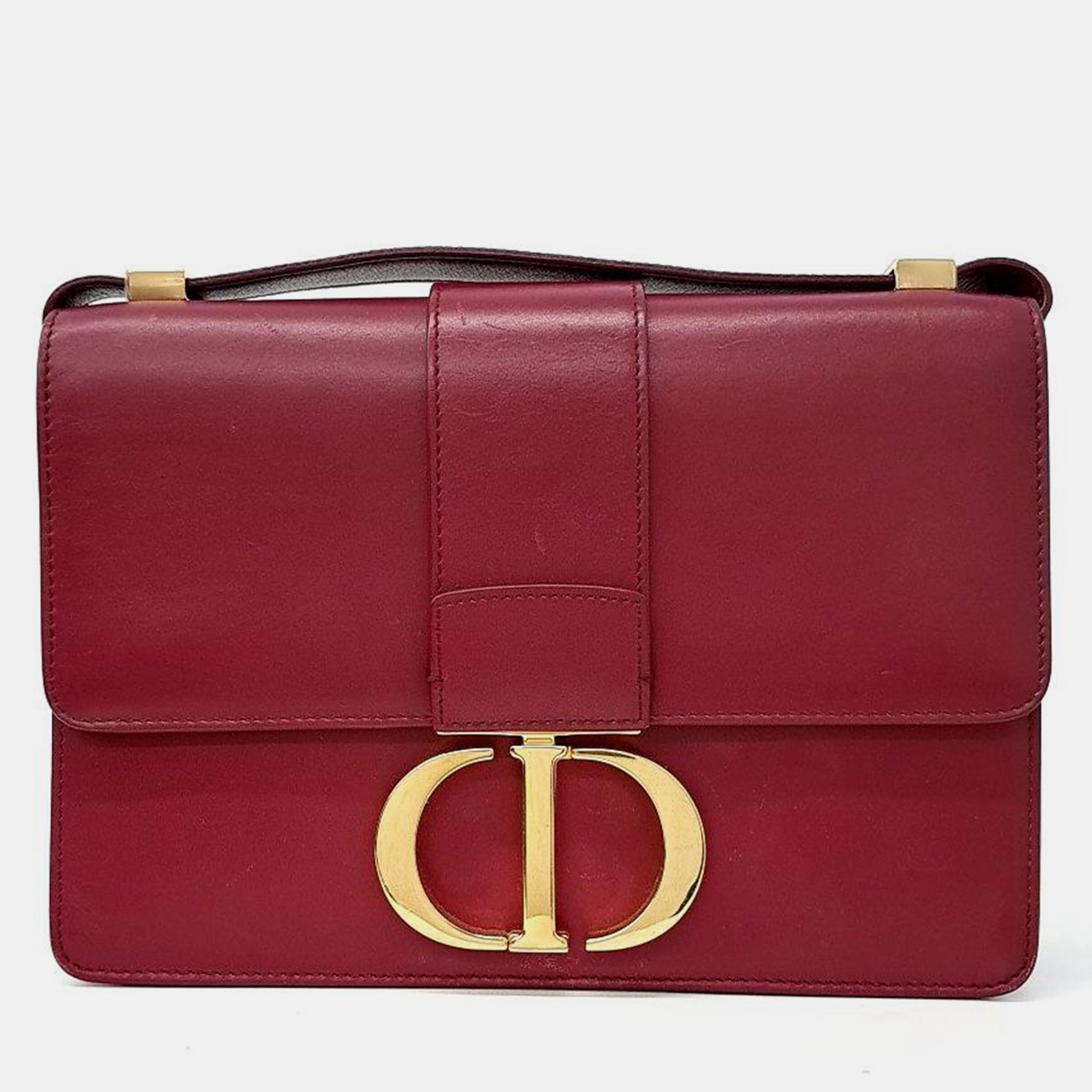 Pre-owned Dior Christian  30 Chain Montaine Bag In Red