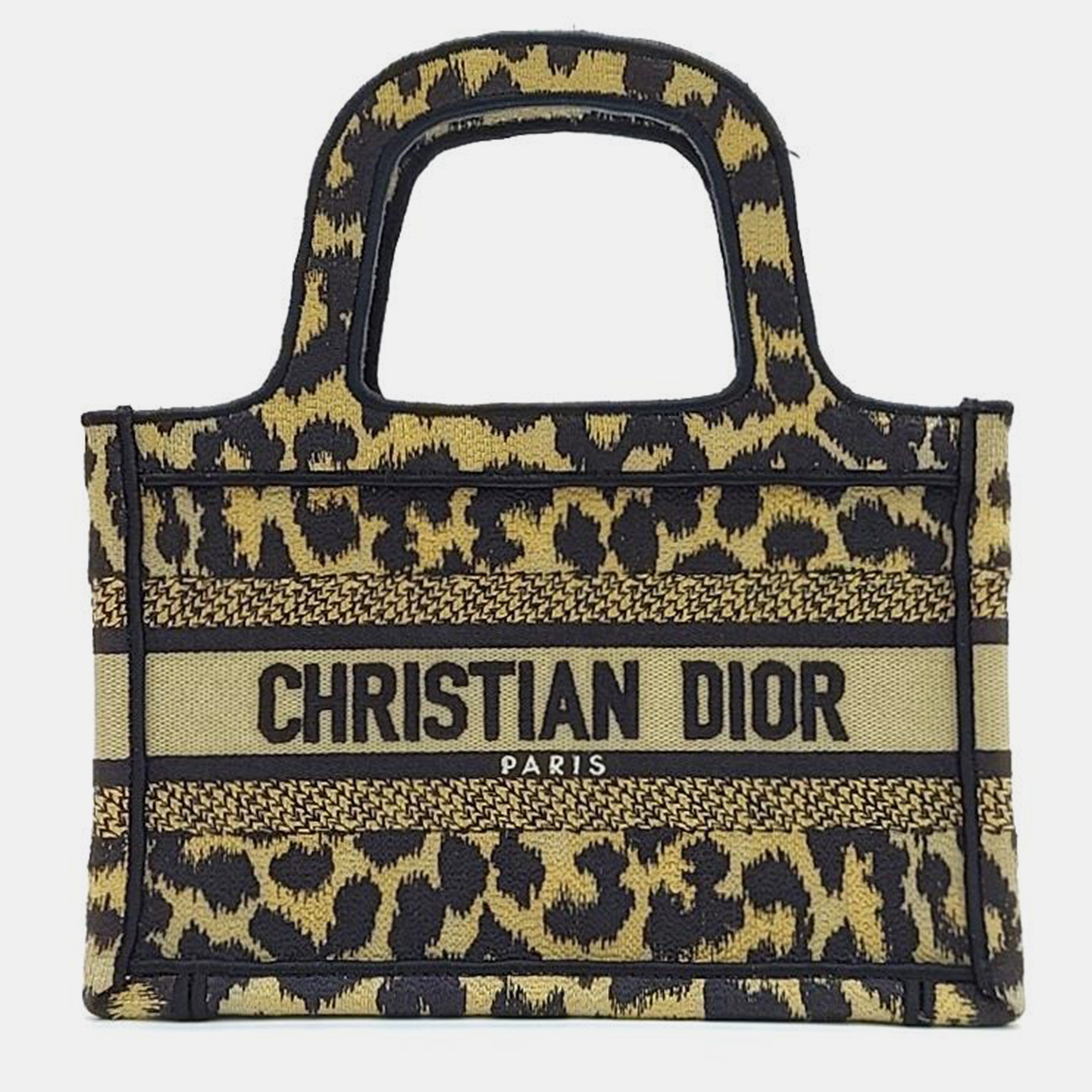 Pre-owned Dior Christian  Book Mini Tote Bag In Beige