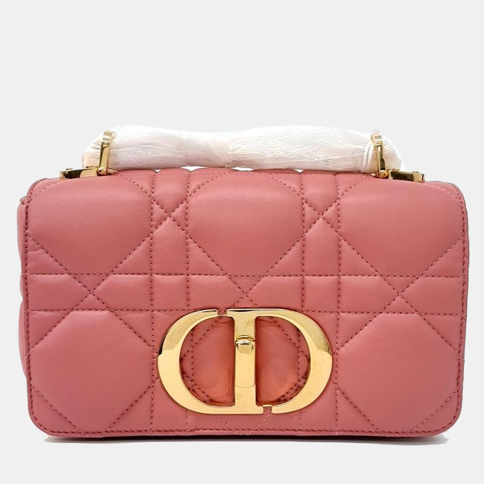 

Christian Dior Cannage Caro Small Bag, Pink