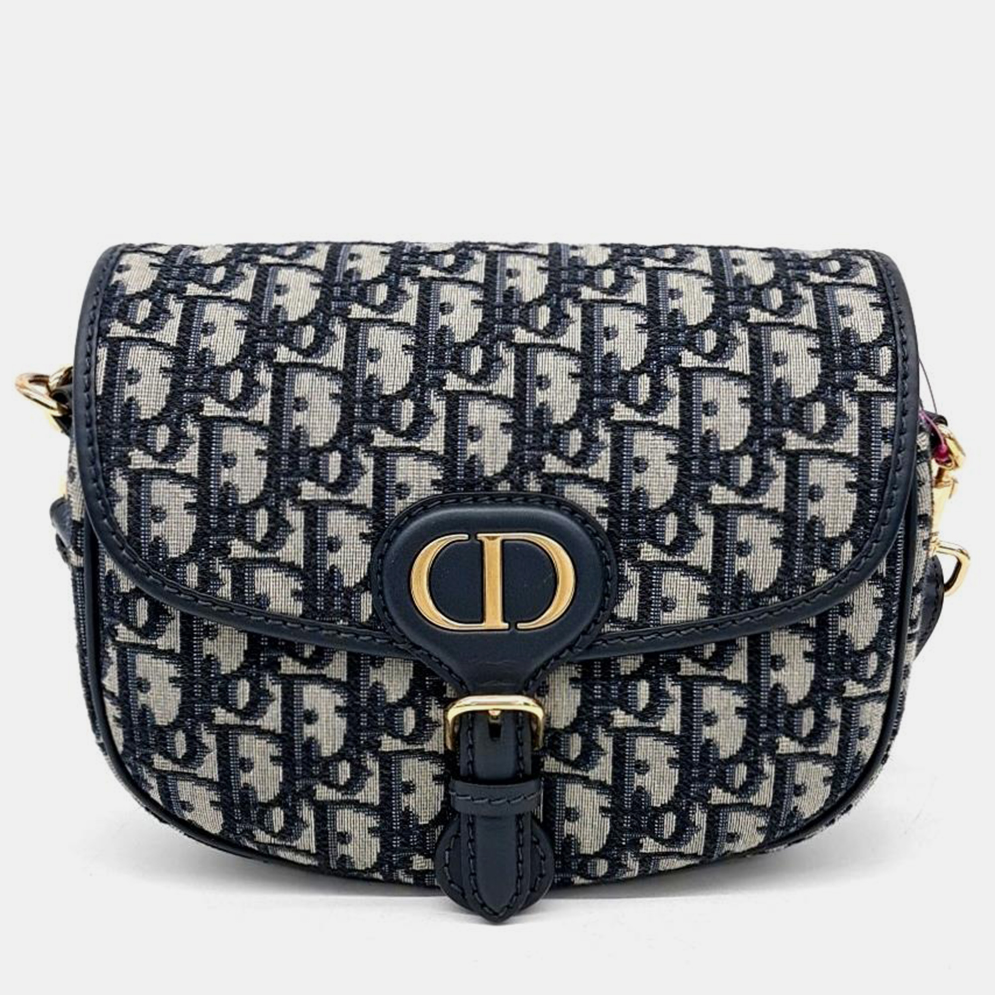 

Christian Dior Oblique Bobby Medium Bag, Navy blue