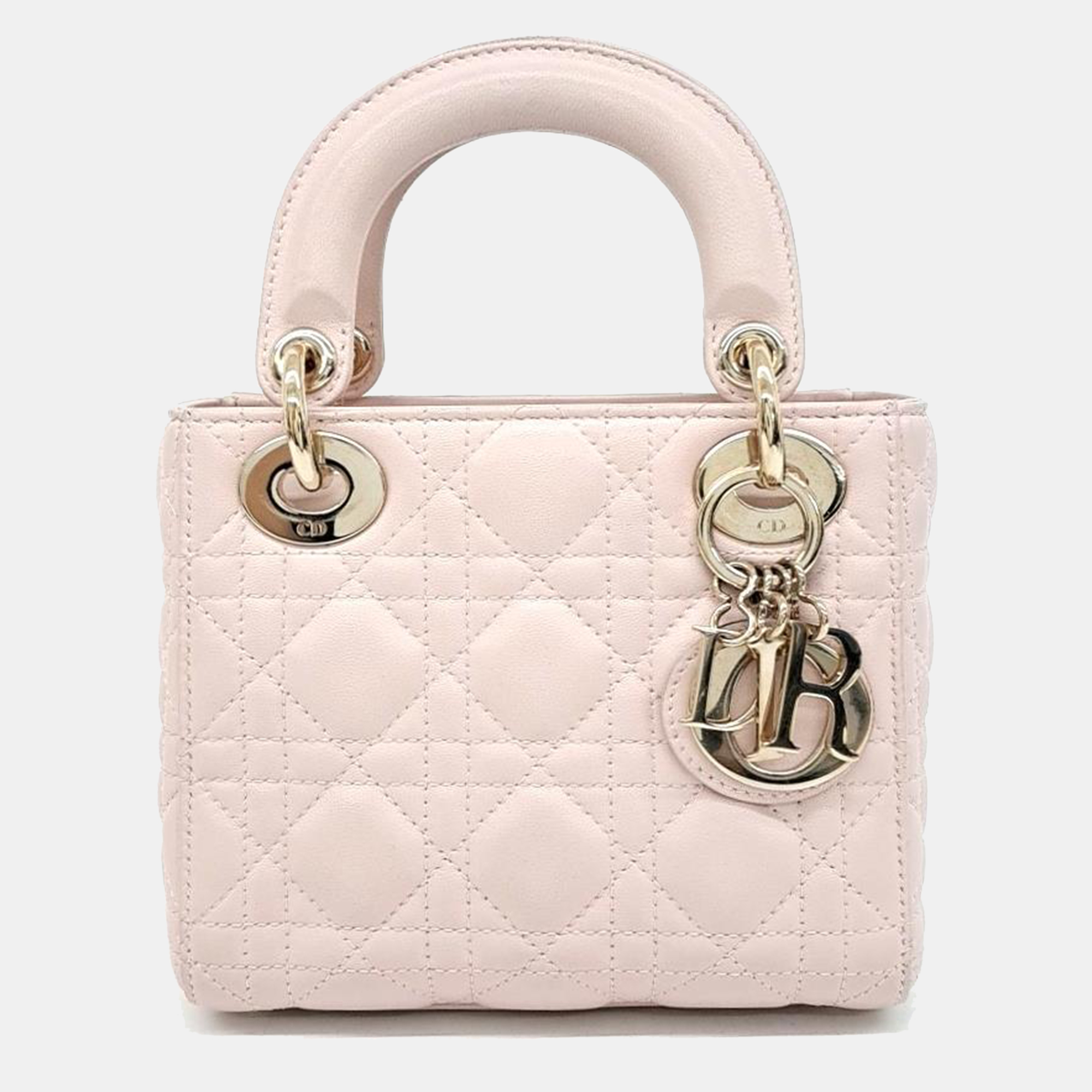 

Christian Dior Lady Dior Mini Bag, Pink