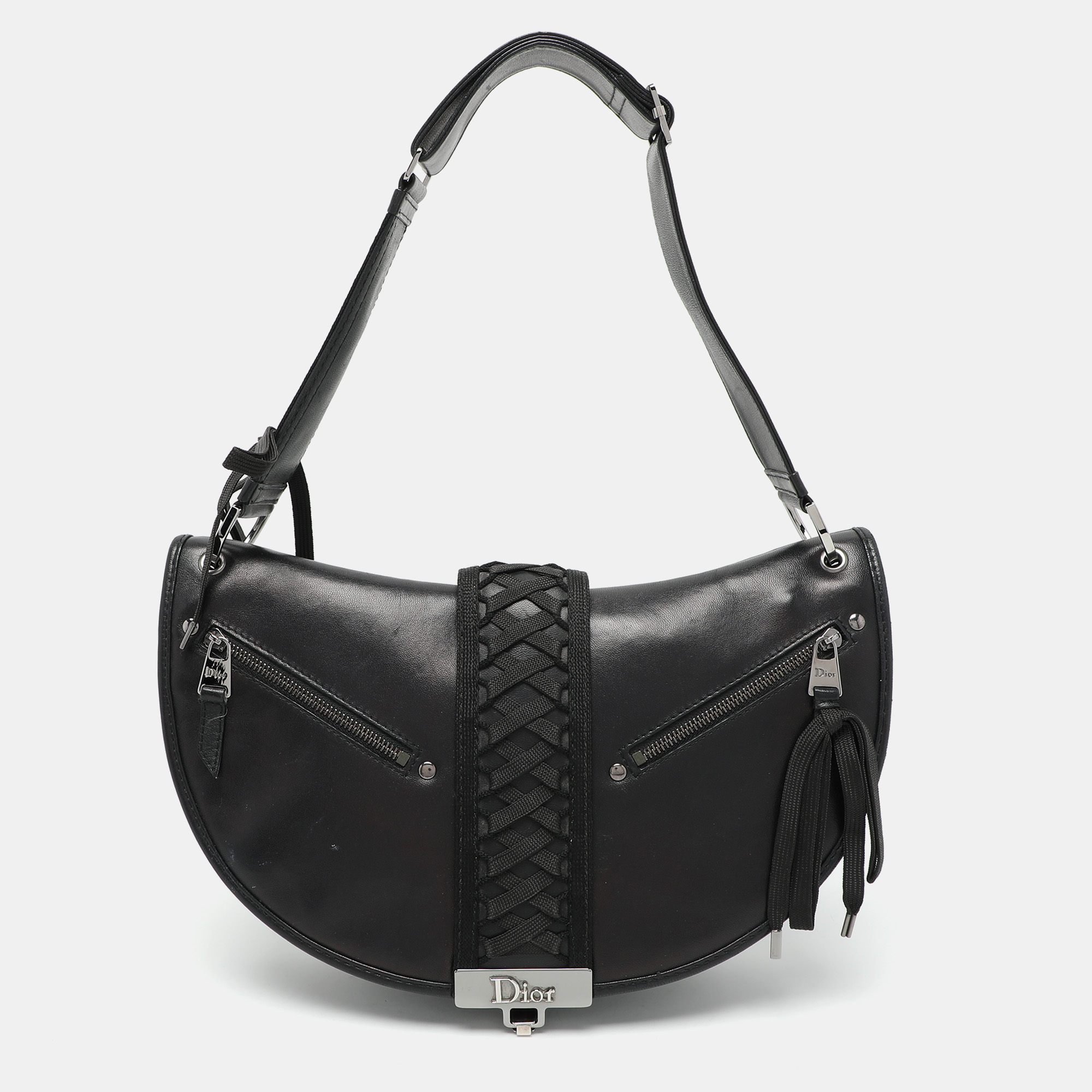 

Dior Black Leather Admit It Shoulder Bag