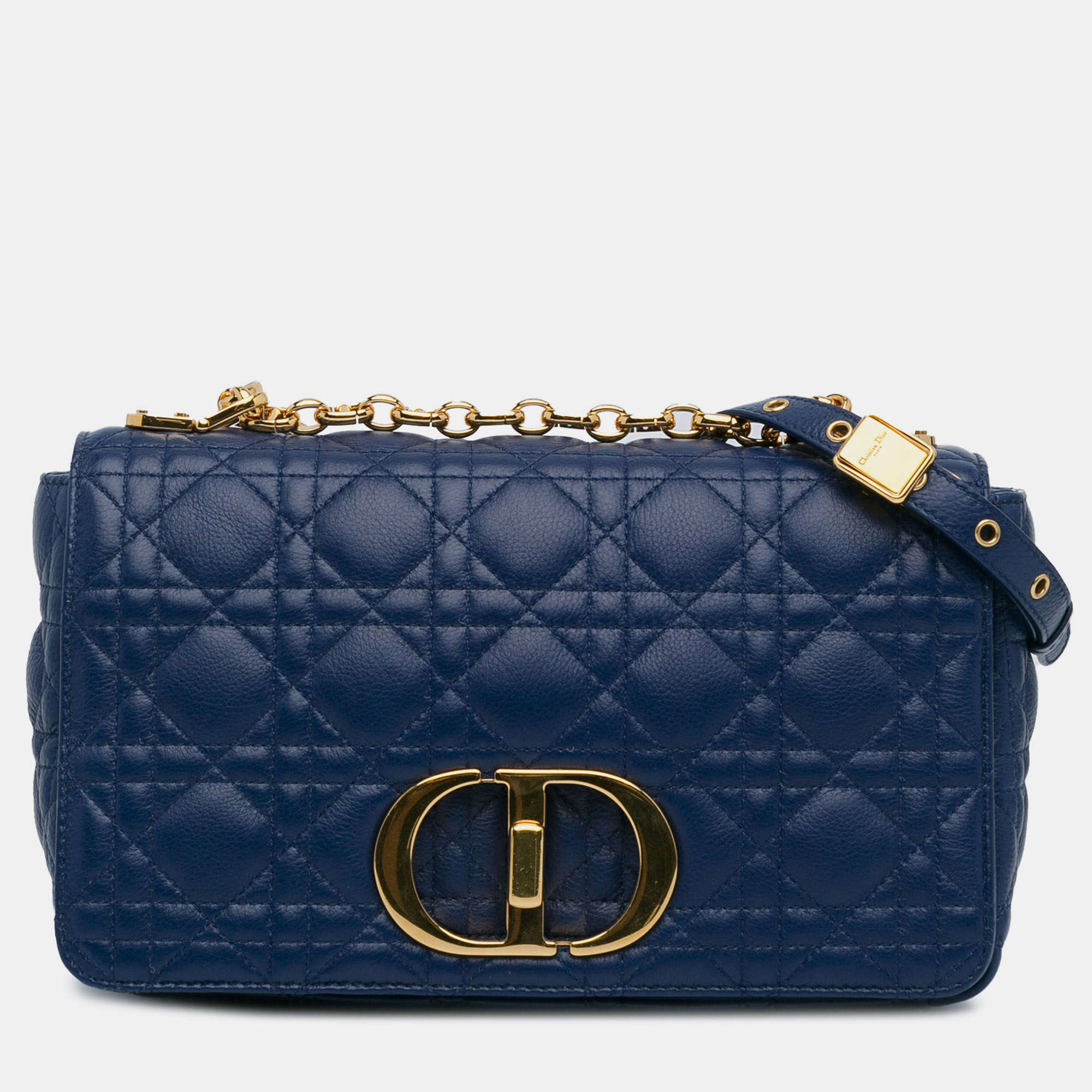 

Dior Medium Lambskin Cannage Caro Bag, Blue