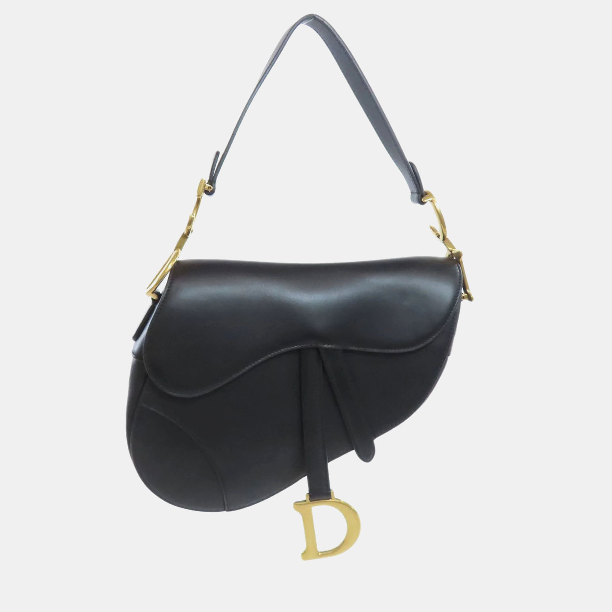 

Dior Black Leather Saddle Shoulder Bag