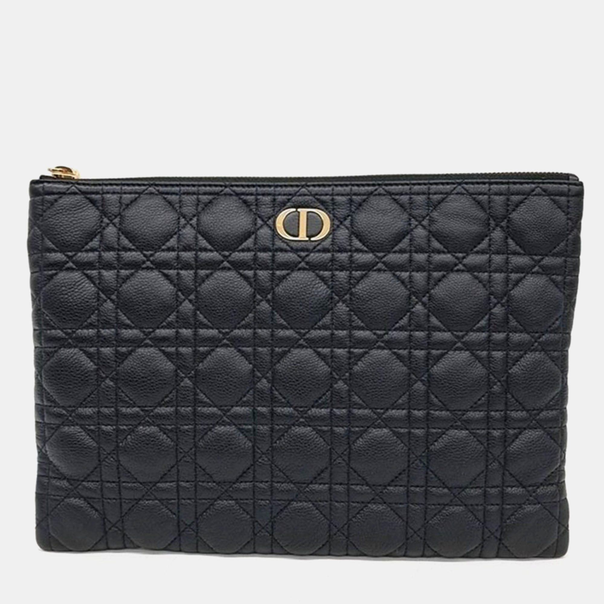 

Christian Dior Caro Daily Clutch, Black