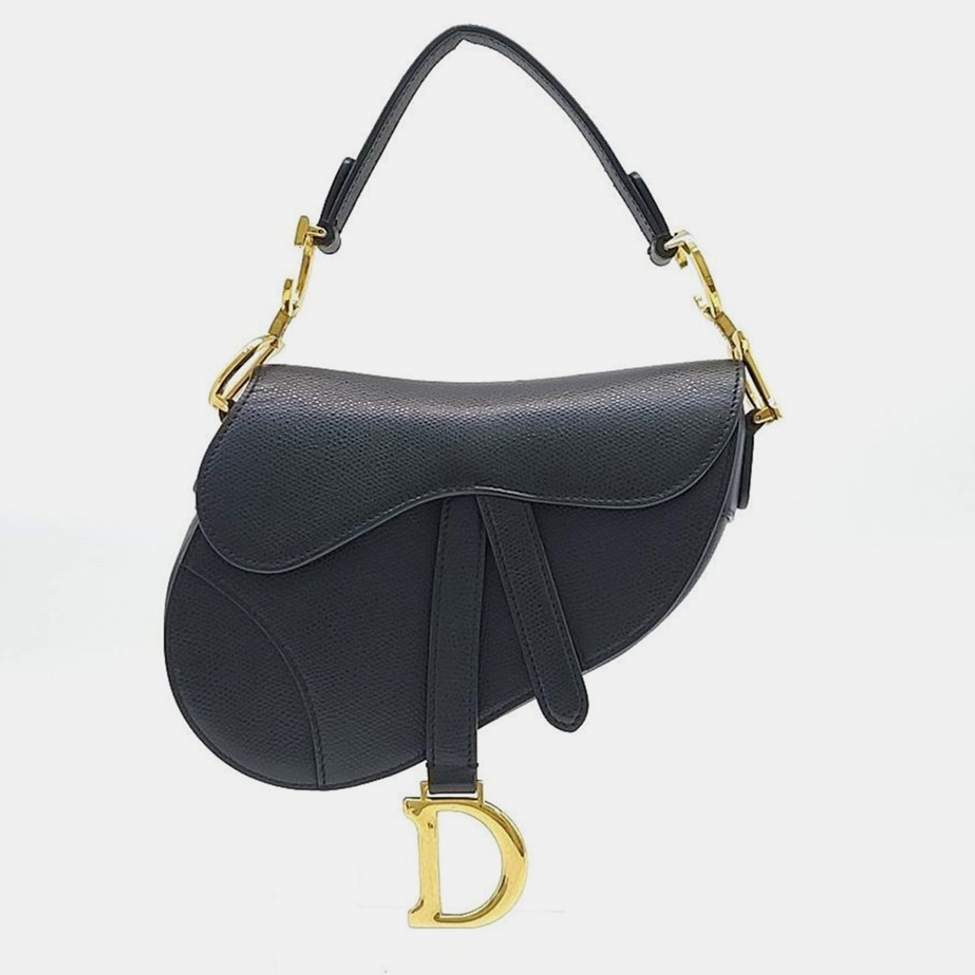 

Christian Dior Mini Saddle Bag, Black