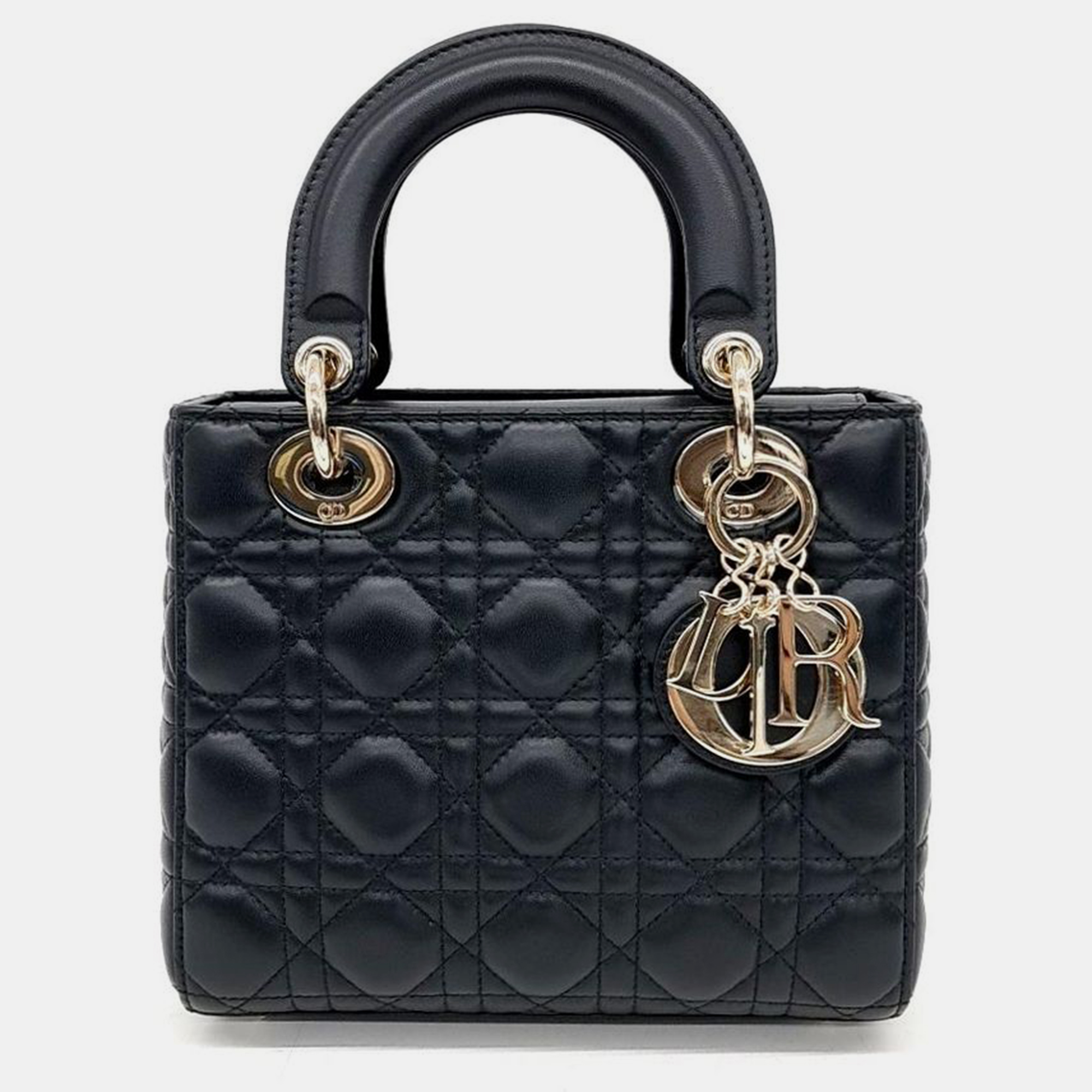 Pre-owned Dior Christian  Lady Bag Small In Black