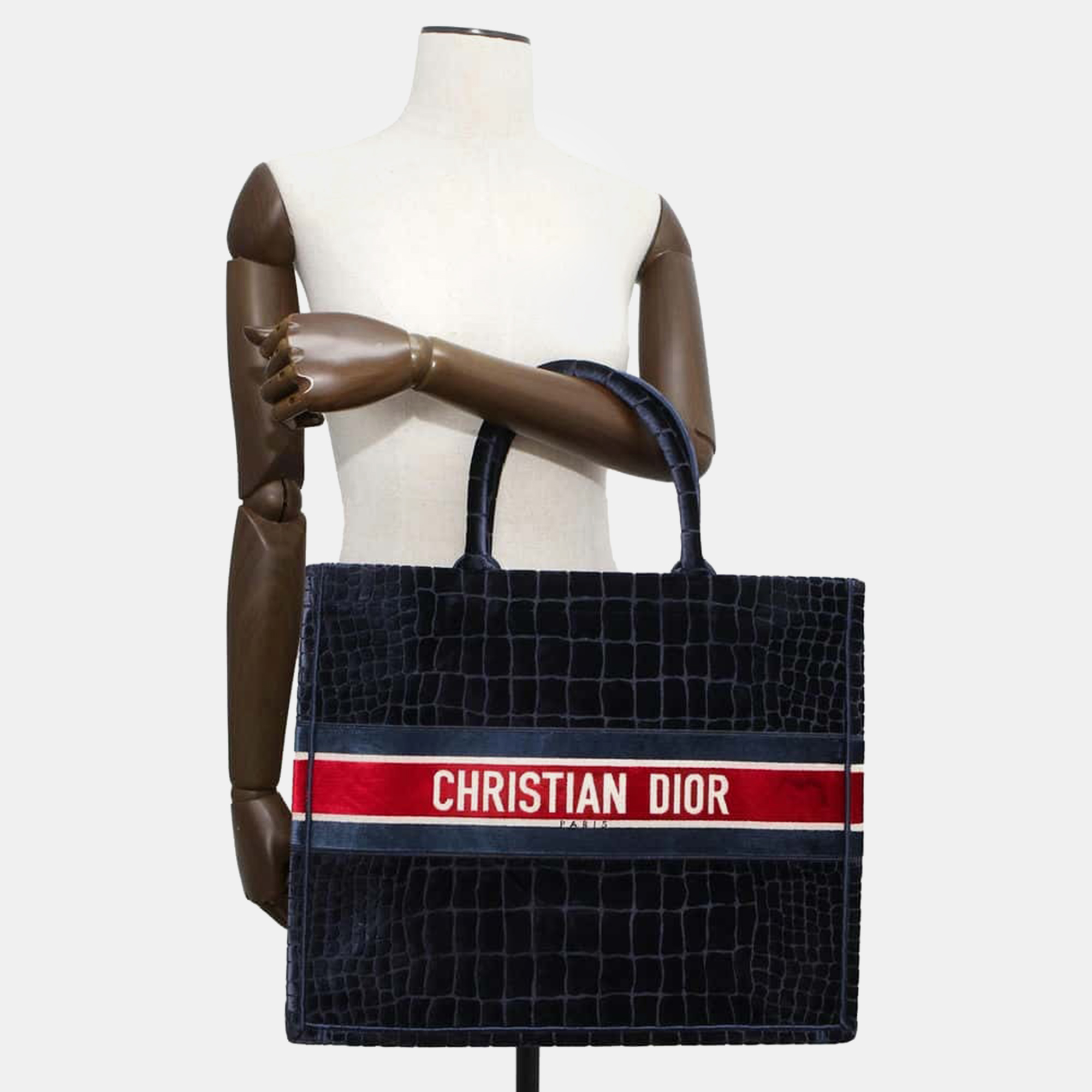 Dior Velvet Book Tote Bag 