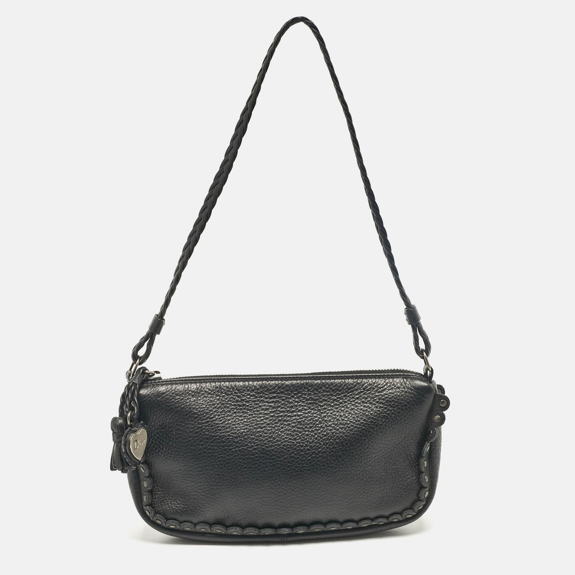 

Dior Black Leather Ethnic Clutch Bag