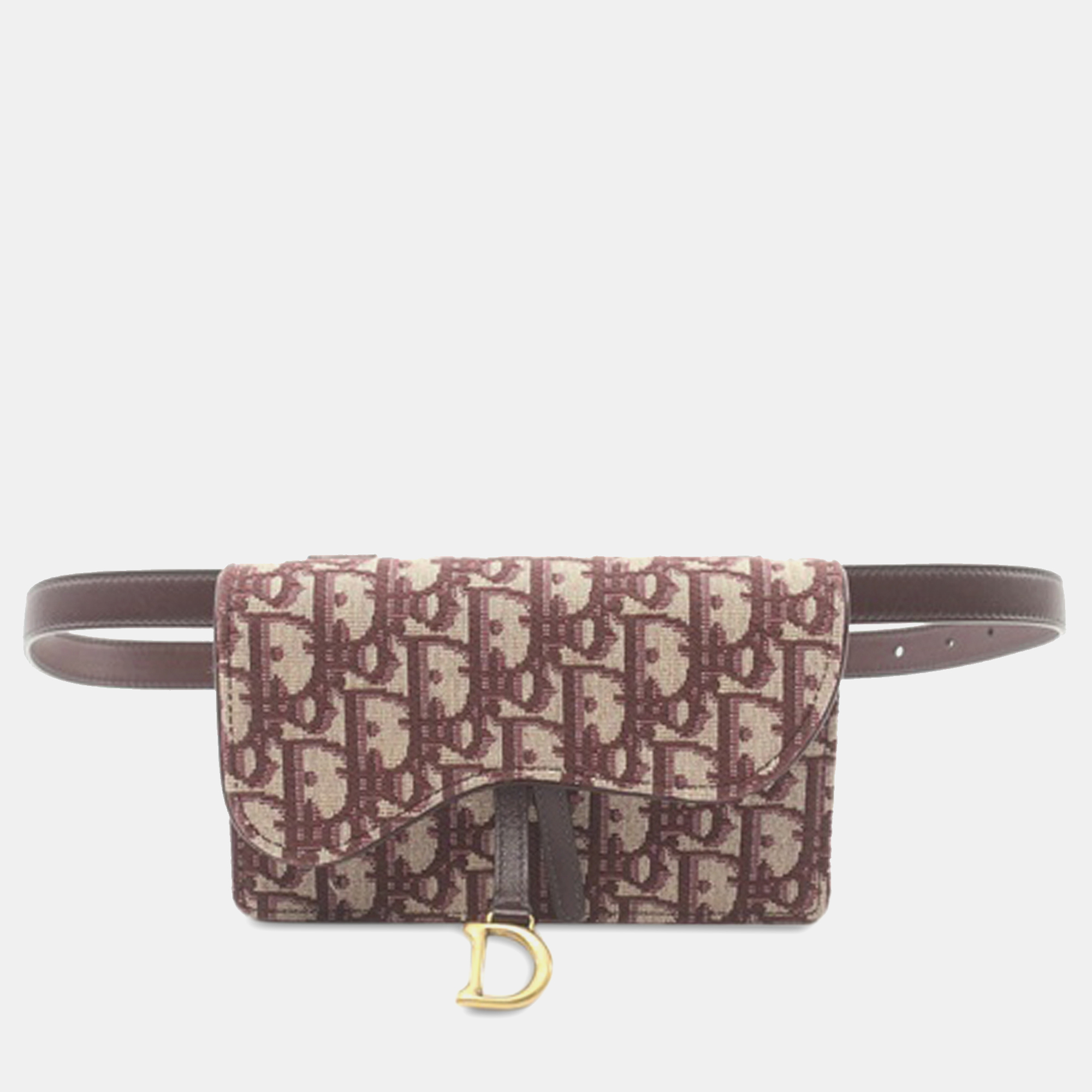 

Dior Oblique Canvas Saddle Belt Bag, Red