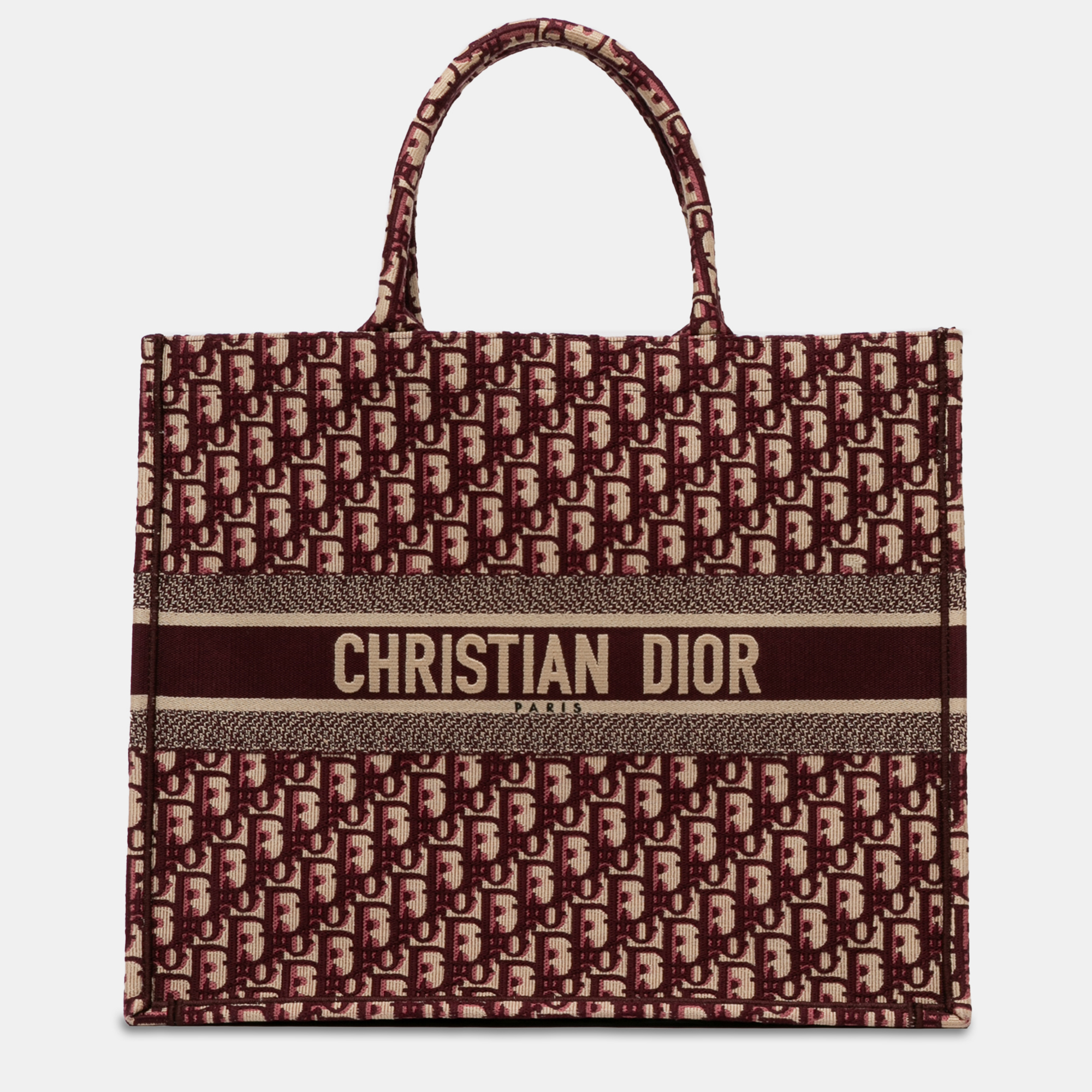 

Dior Large Oblique Book Tote Bag, Red