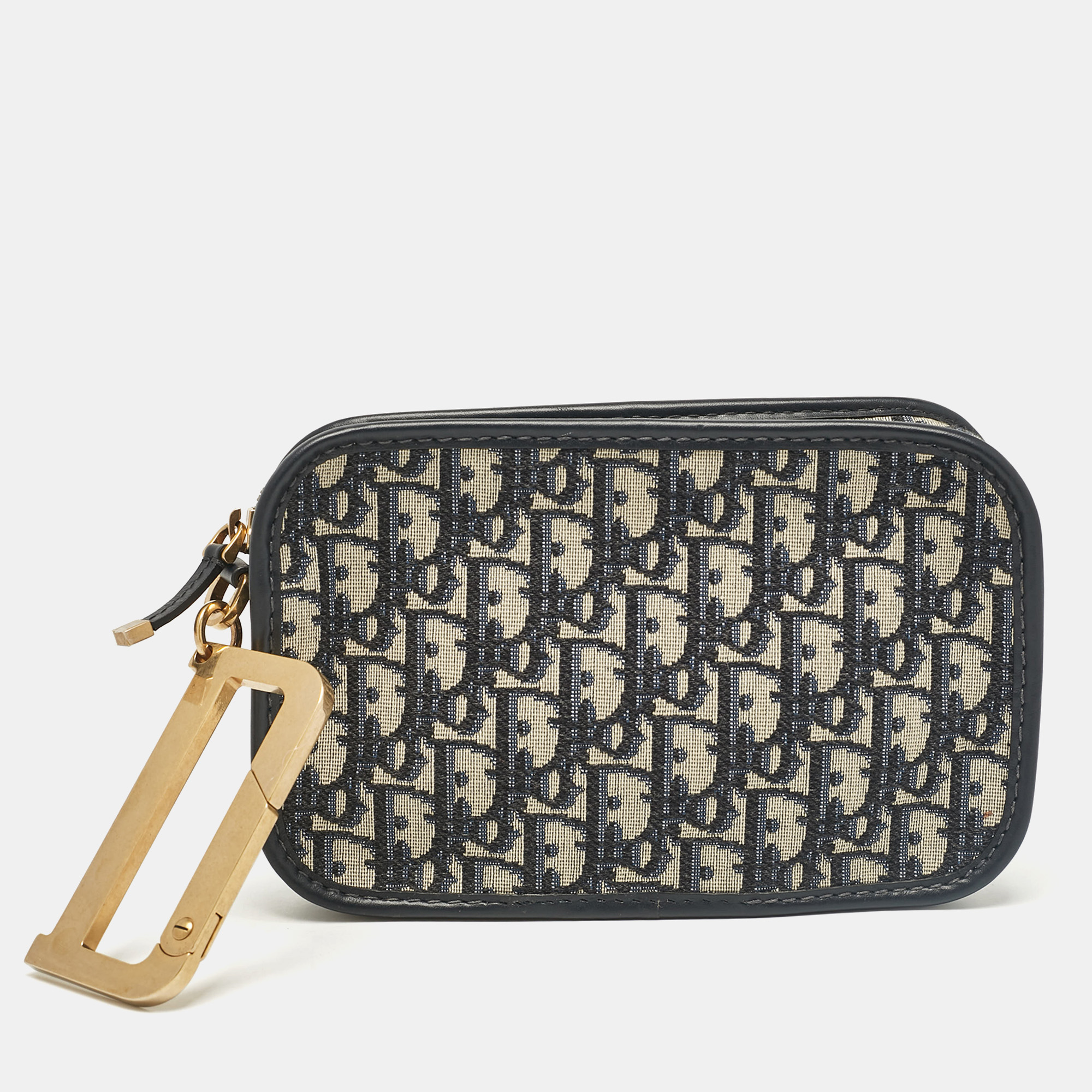 

Dior Navy Blue Oblique Canvas and Leather Diorquake Clutch