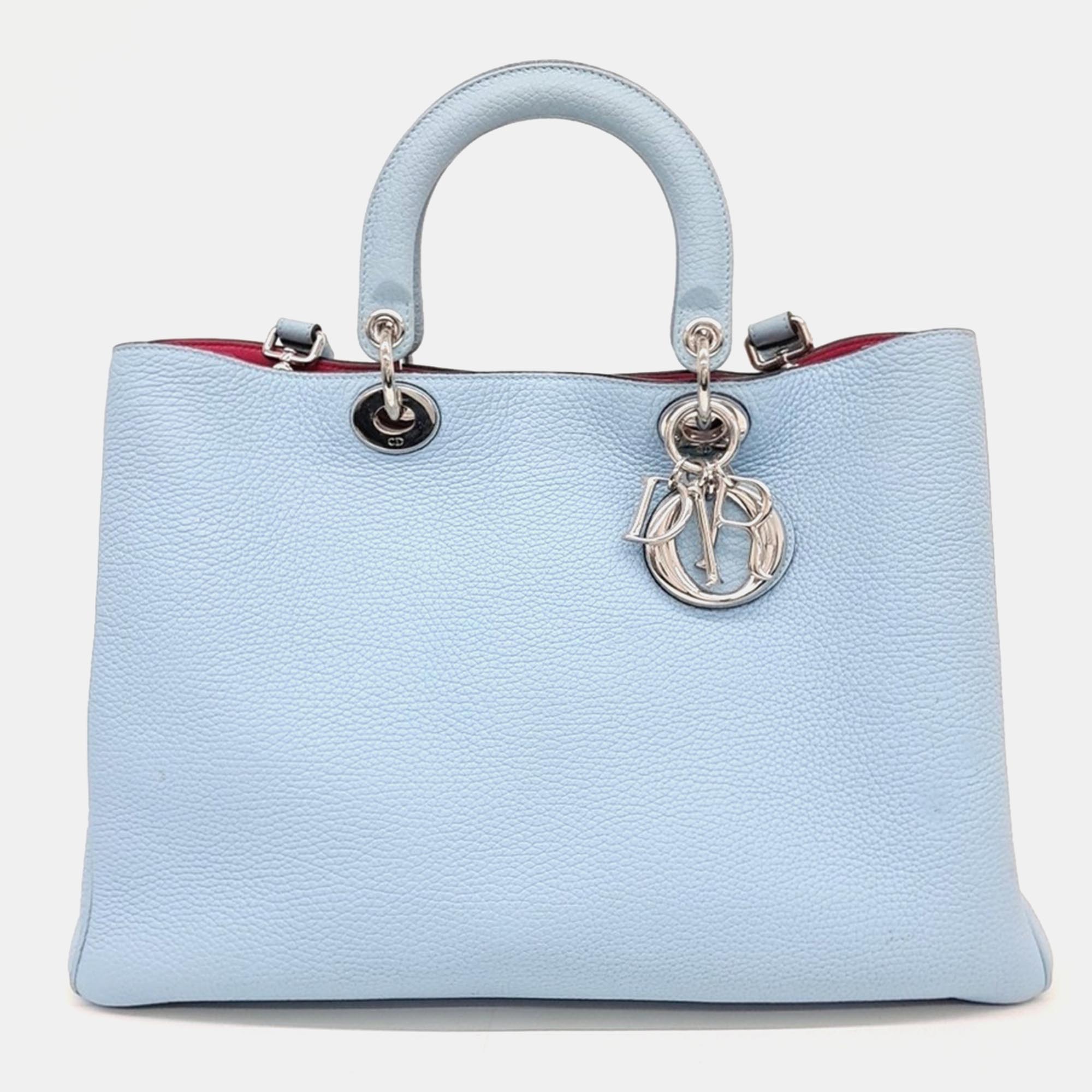 

Christian Dior Diorissimo tote and shoulder bag, Blue