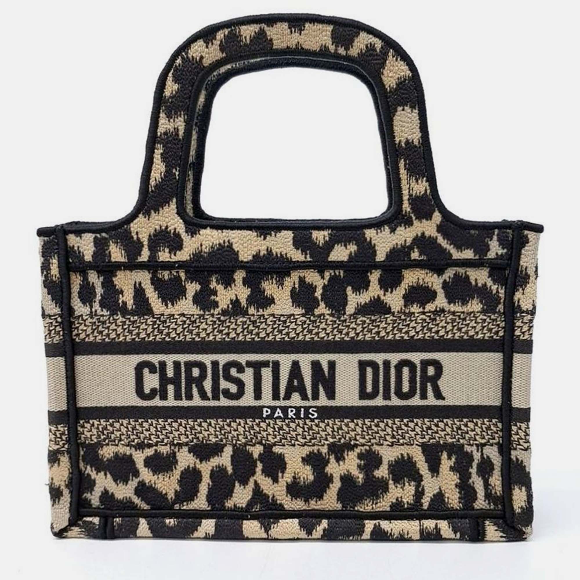 

Christian Dior Mini Book Tote Bag, Black