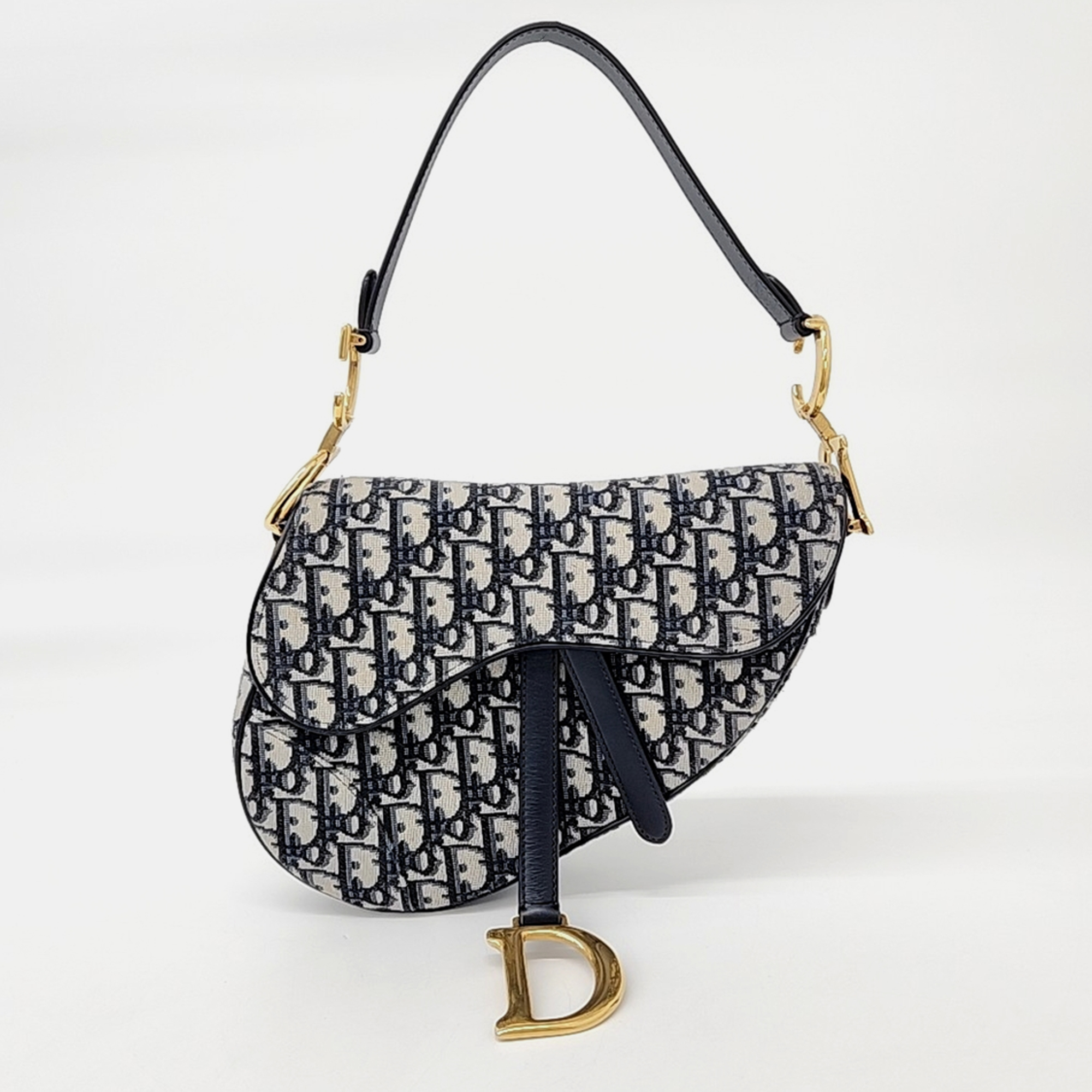 

Christian Dior Oblique Saddle Bag, Navy blue