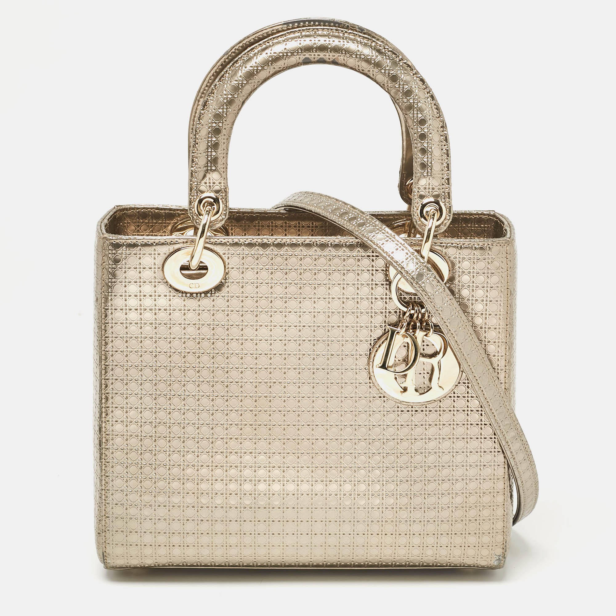 Pre-owned Dior Tote In Gold