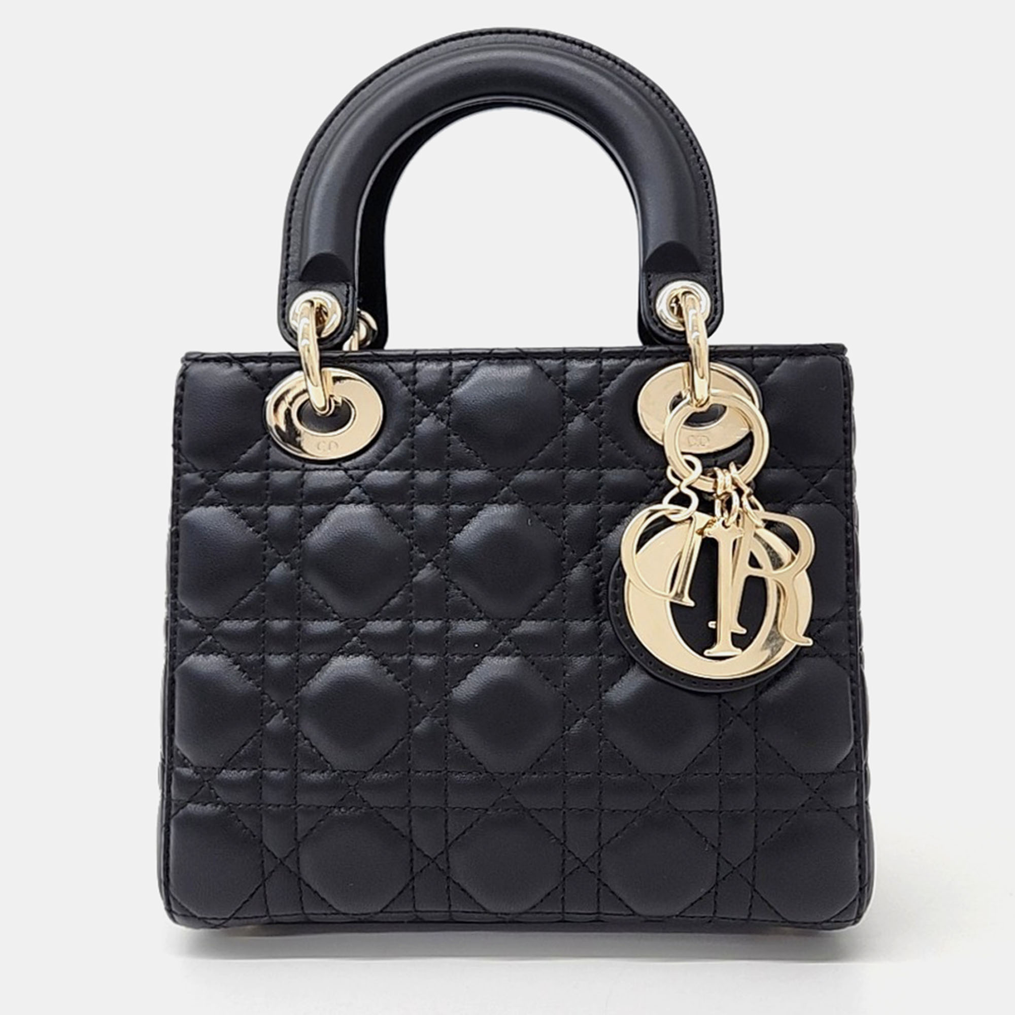 Pre-owned Dior Christian  Lady Small Bag In Black