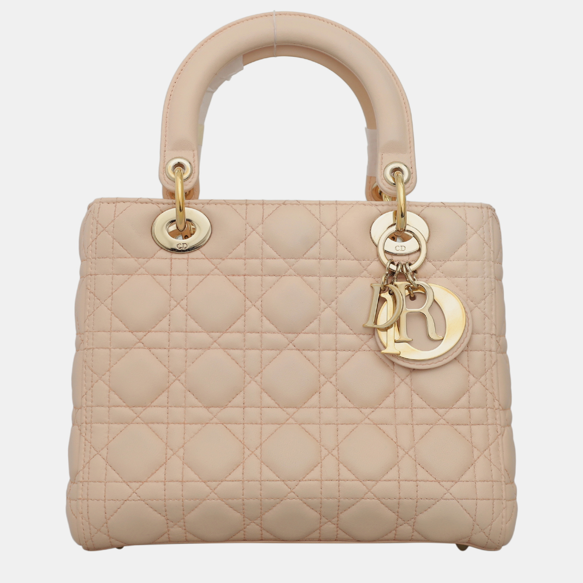 

Christian Dior Soft Pink Leather Lady Dior Bag