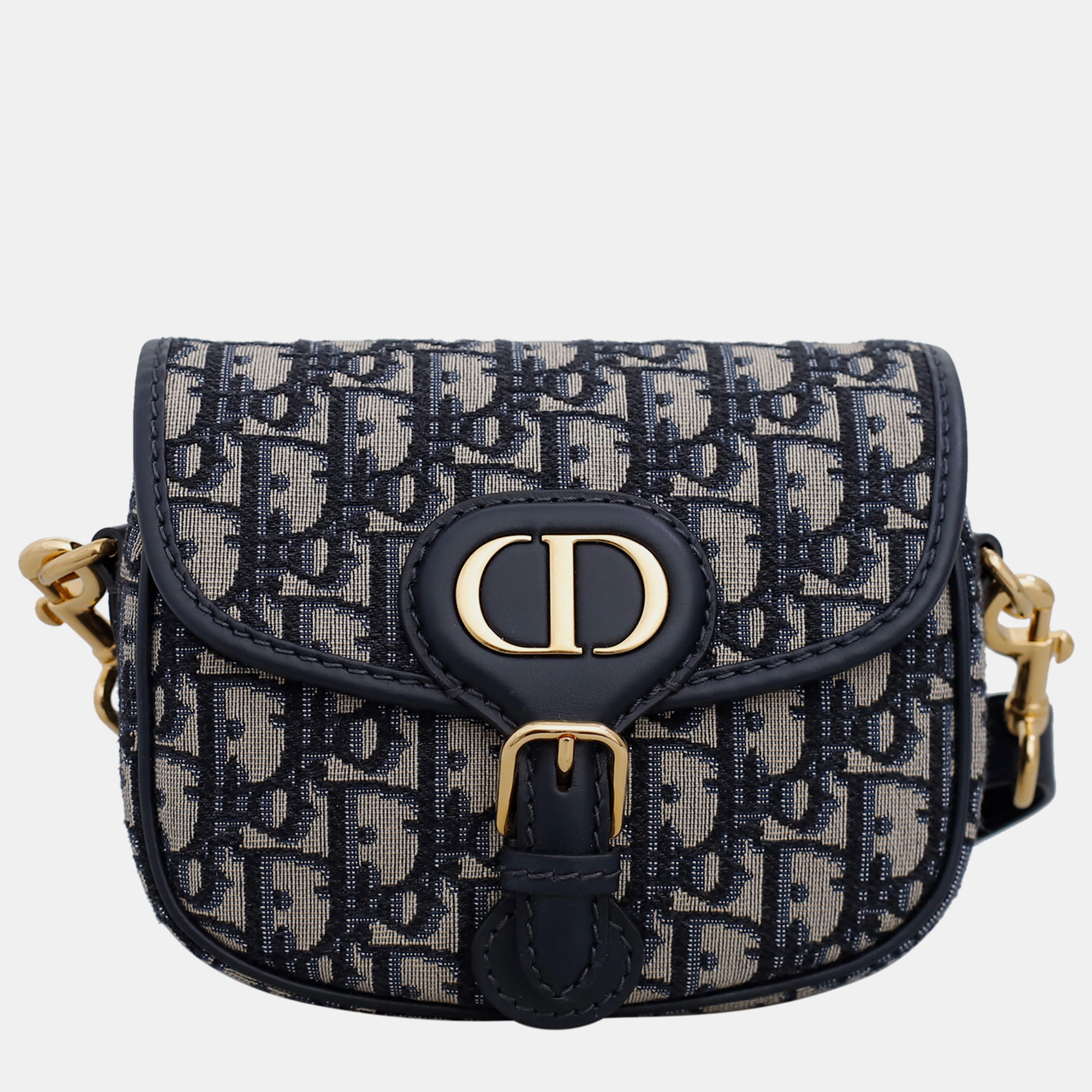 

Christian Dior Dark Blue Small Oblique Bobby Bag