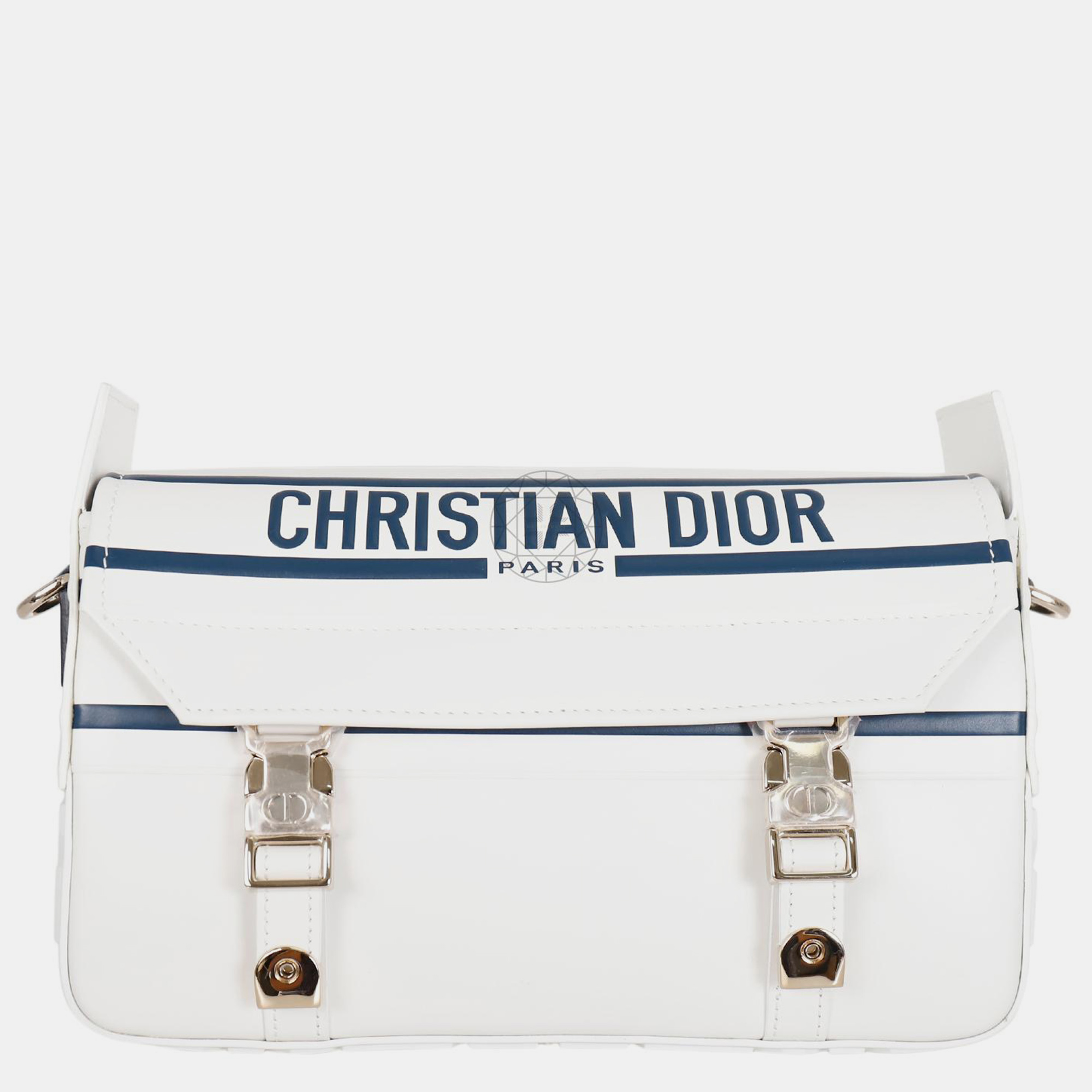 

Christian Dior White/ Blue Small DiorCamp Messenger Bag