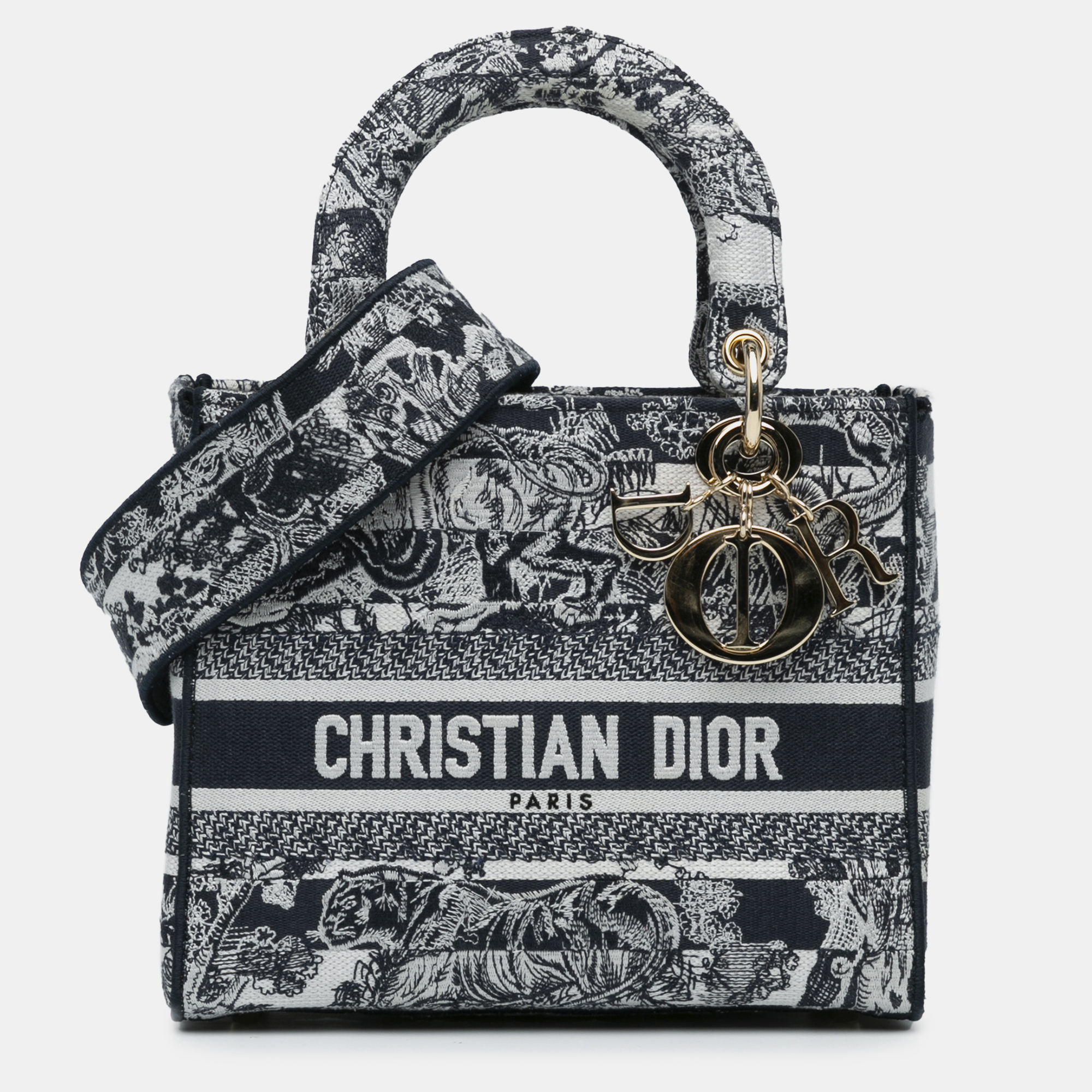 

Dior Blue Toile de Jouy Lady D-Lite Bag