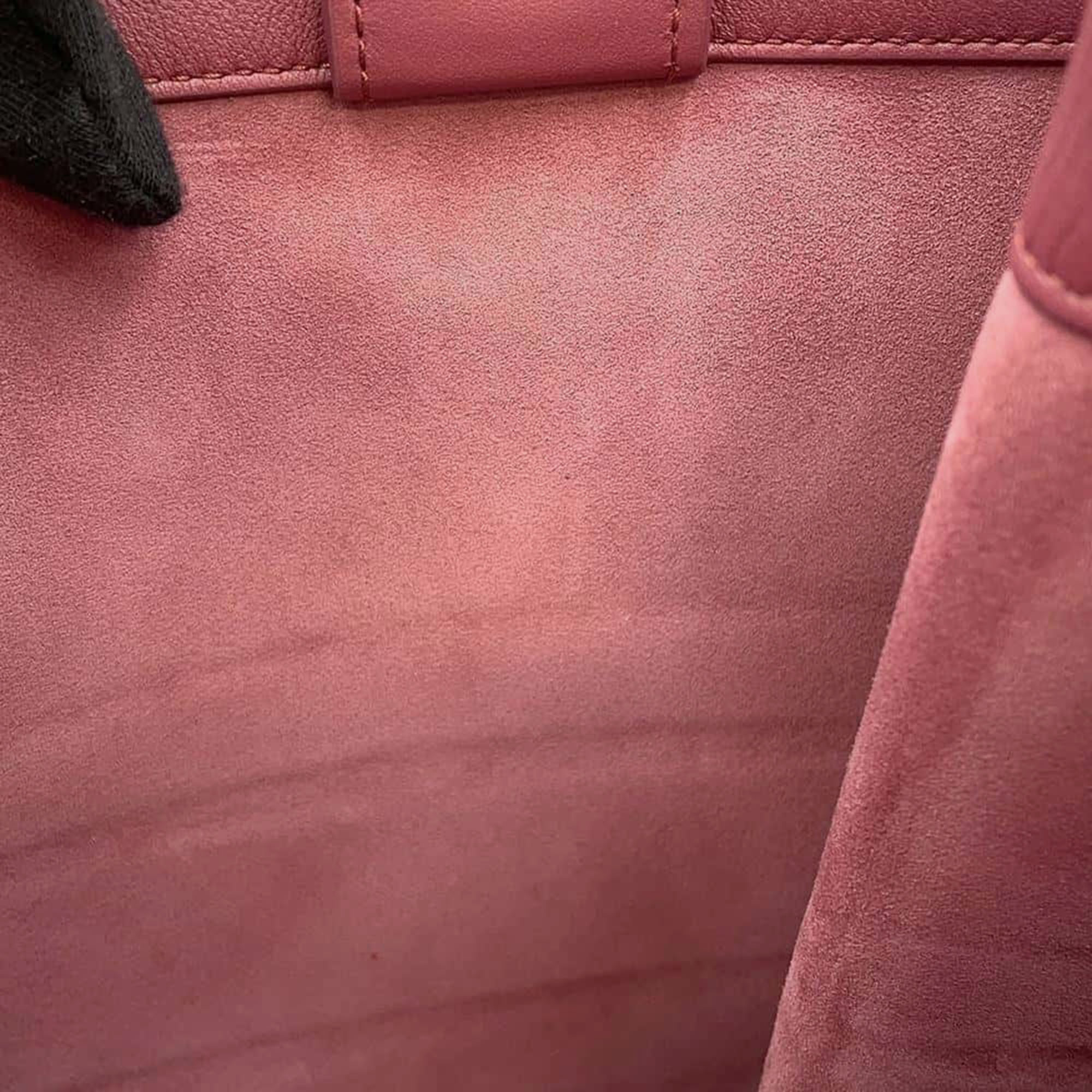 Dior Rose Pink Calf Leather Book tote bag Size Medium 