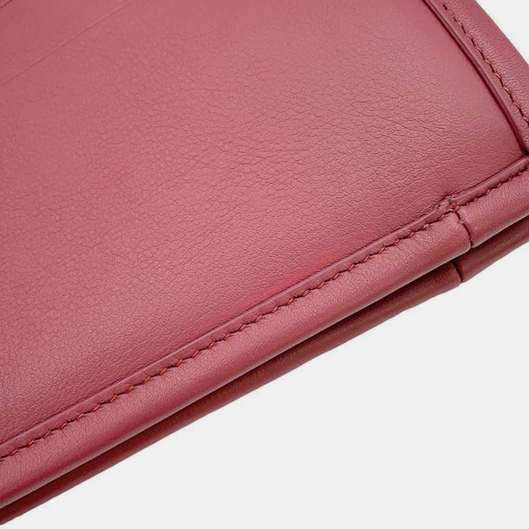 Dior Rose Pink Calf Leather Book tote bag Size Medium 